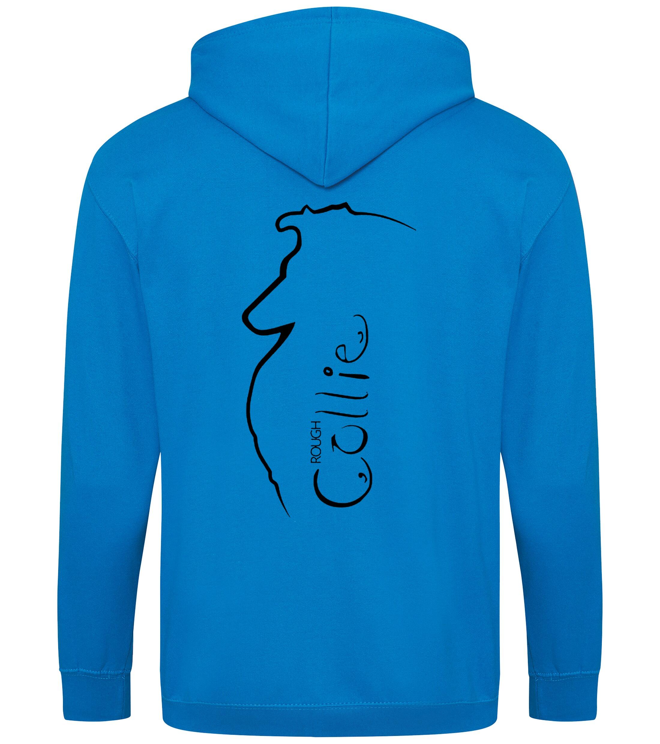 Collie (Rough) Dog Breed Design Zipped Hoodie – Comfort, Style, and Rough Collie Pride