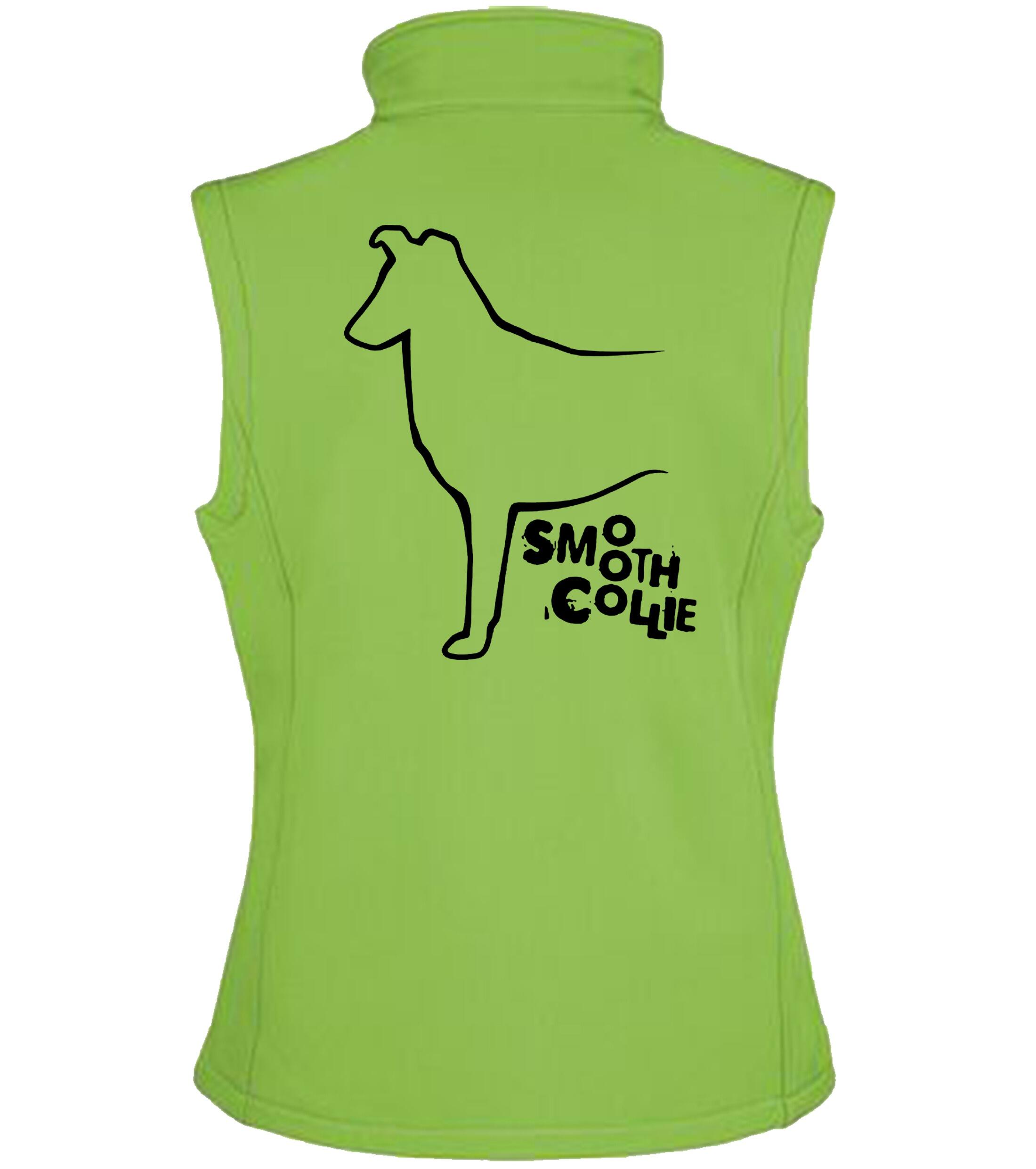 Collie (Smooth) Dog Breed Design Women’s Softshell Gilet – Style Meets Functionality
