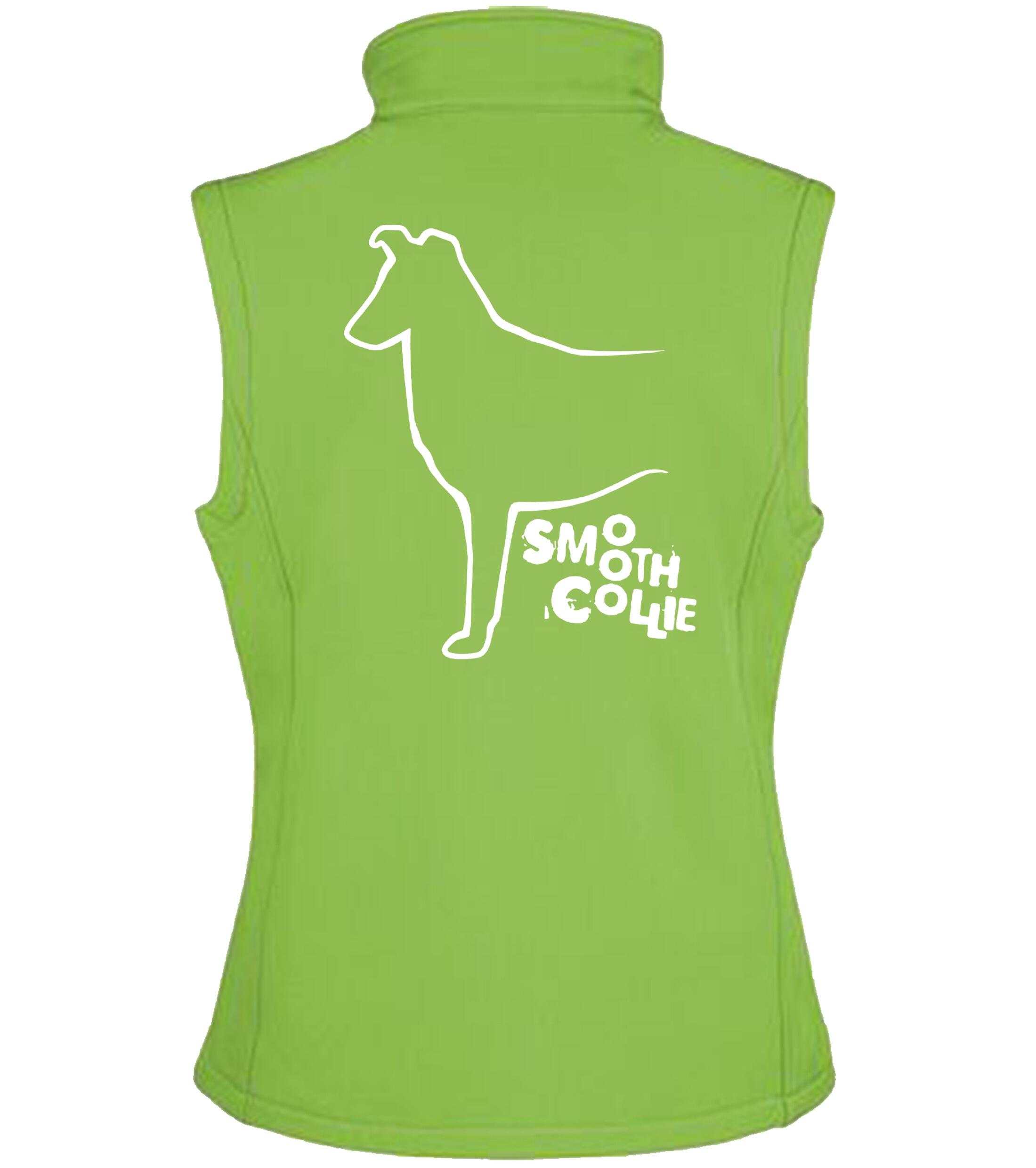 Collie (Smooth) Dog Breed Design Unisex Softshell Gilet – Style and Functionality for Collie Enthusiasts