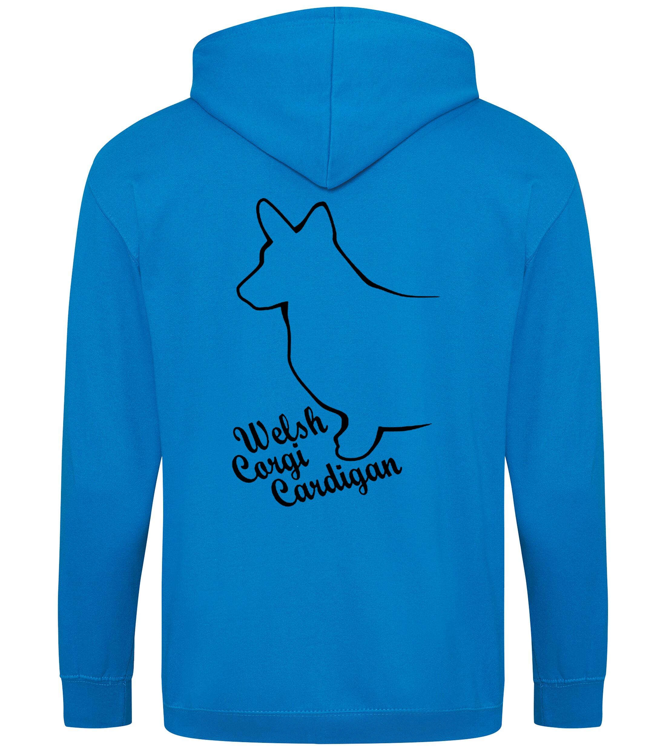 Corgi Cardigan (Welsh) Dog Breed Design Zipped Hoodie – Comfort, Style, and Corgi Pride