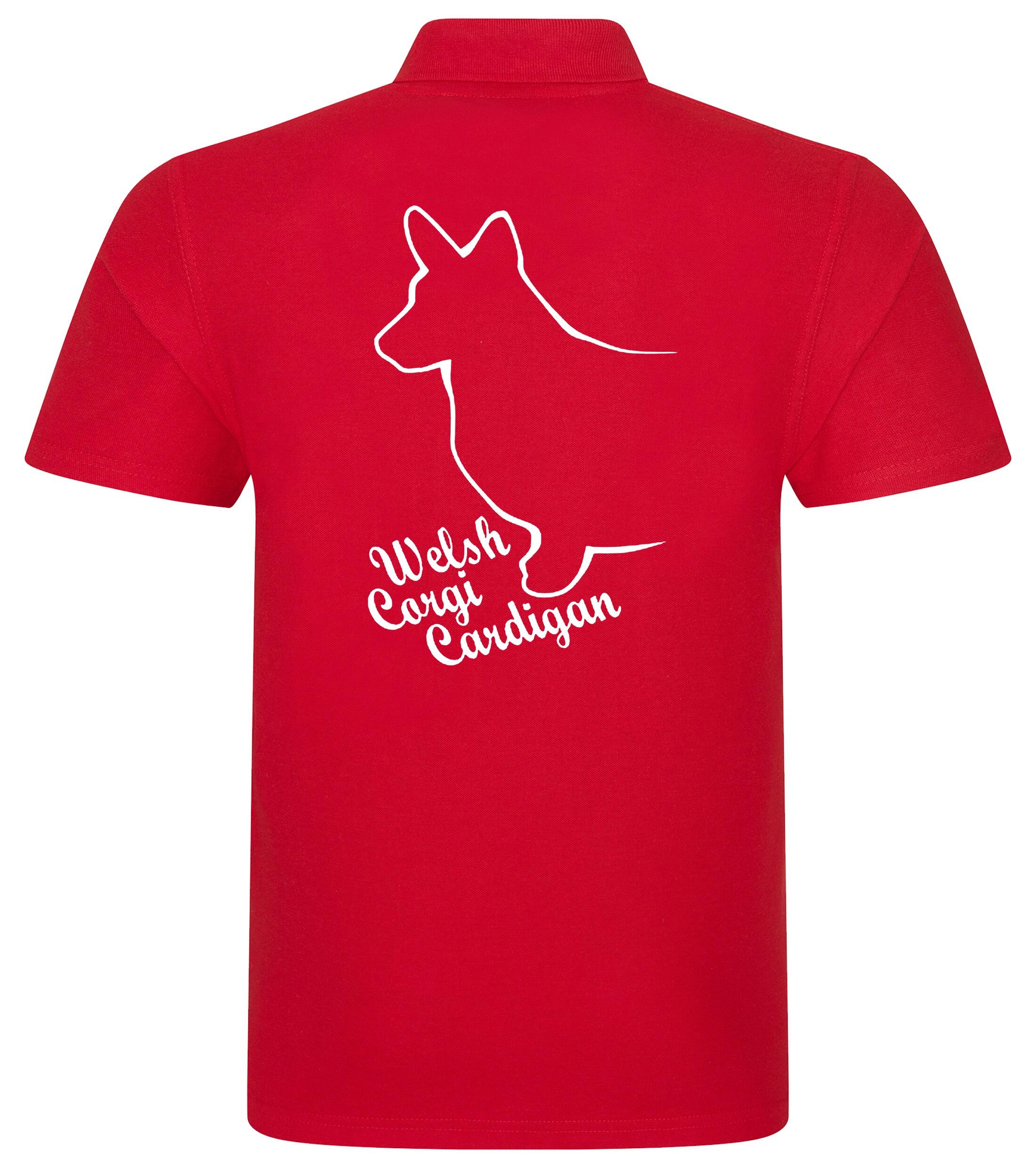 Unisex Cotton Polo with Corgi Cardigan (Welsh) Dog Breed Design – Style for Every Corgi Enthusiast