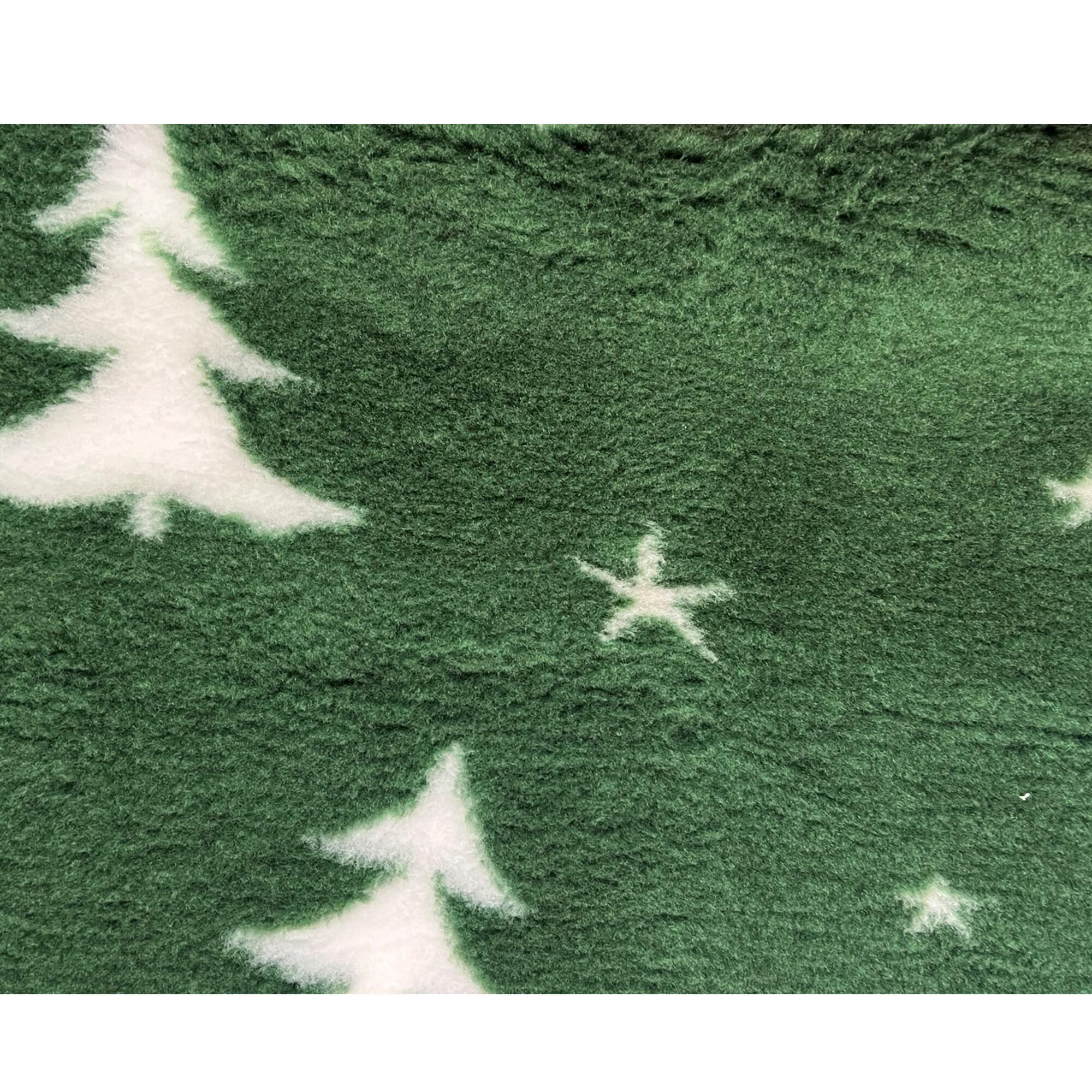 Bederia Pet Bedding Green with Christmas Trees Design – Festive Comfort for Your Pet