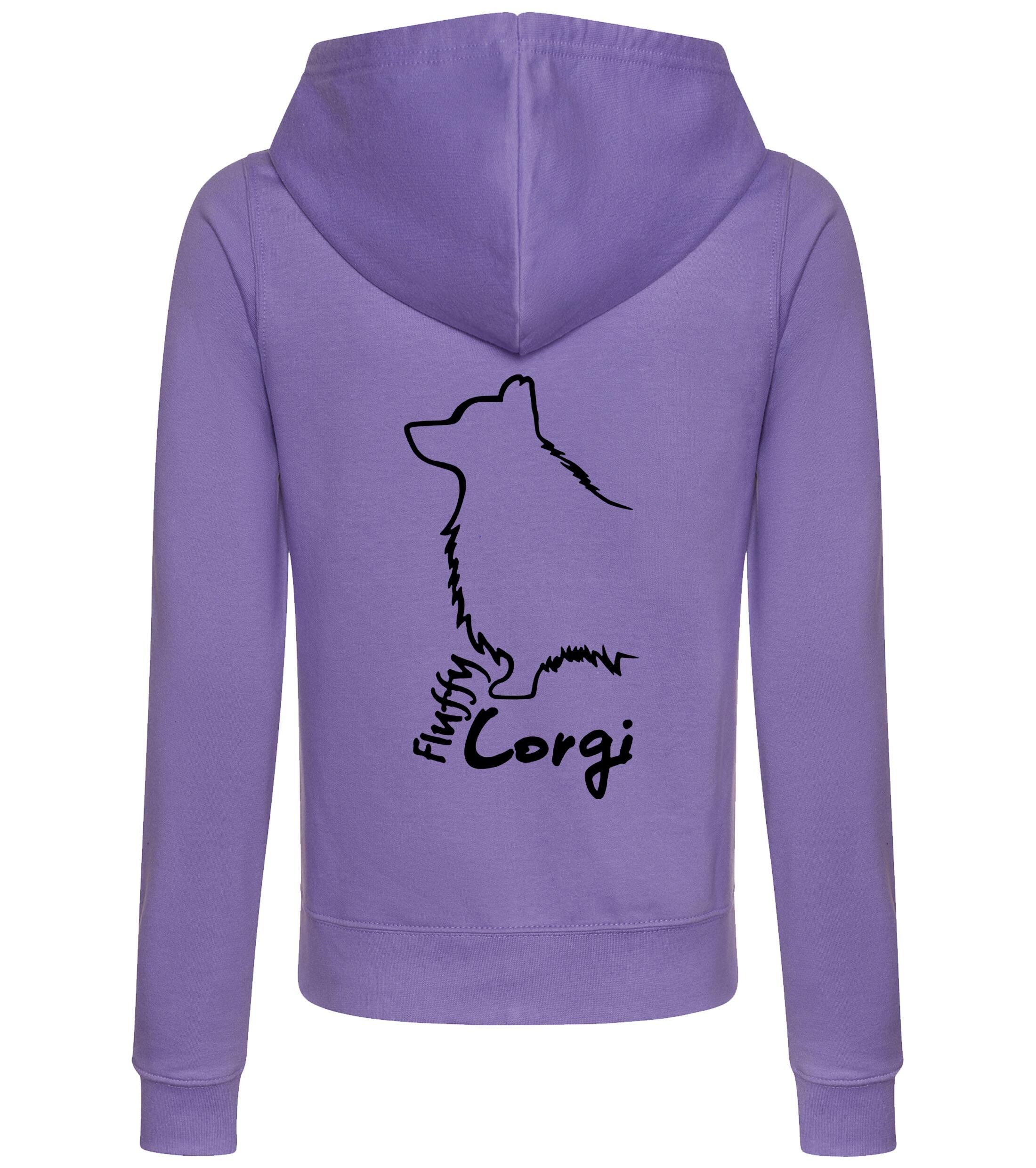 Corgi Fluffy Dog Breed Women’s Zipped Hoodie – Cozy & Perfect for Corgi Fluffy Lovers