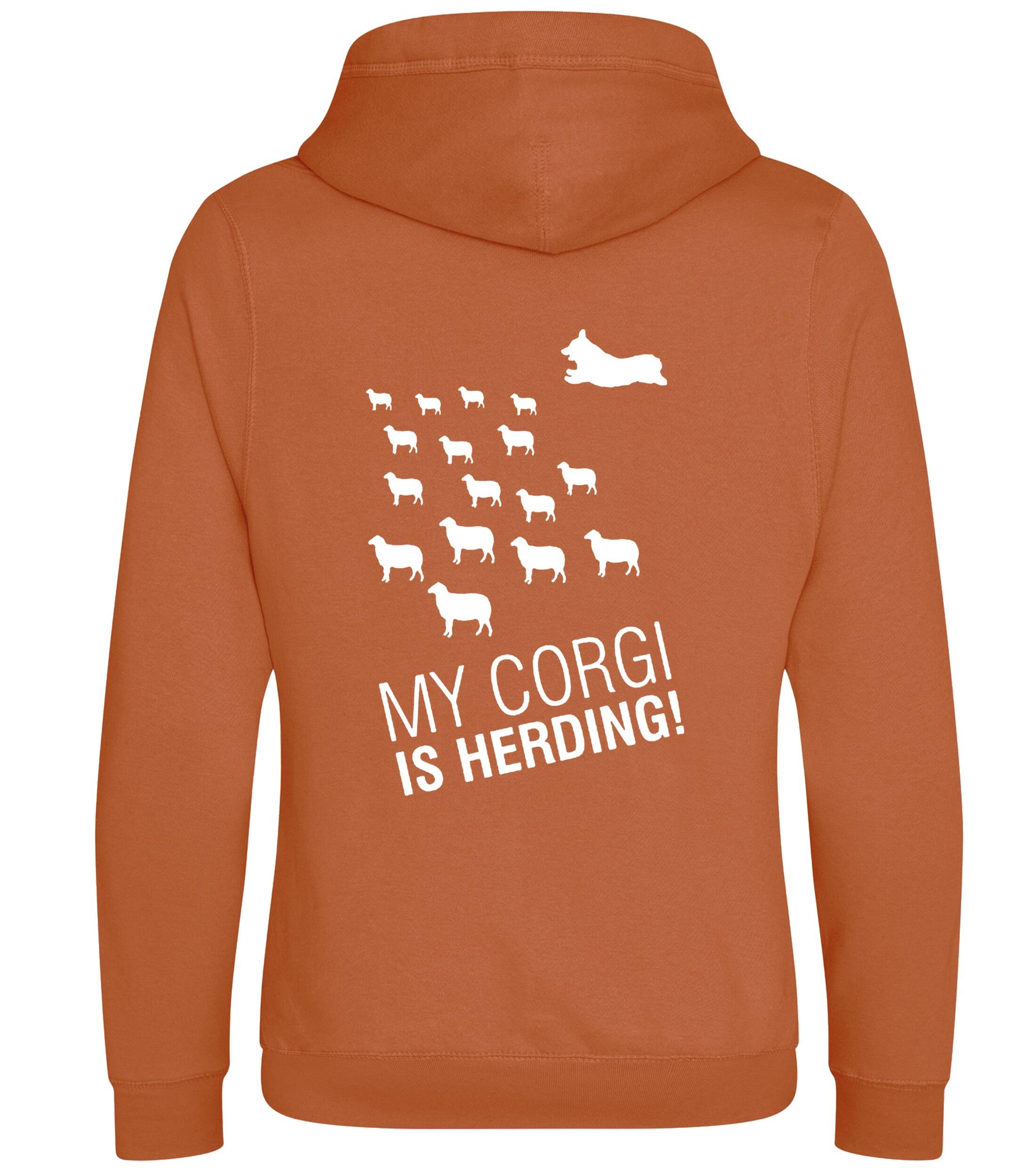 Unisex Crossneck Pullover Hoodie with Corgi Herding Dog Breed Design – Comfort for Corgi Herding Lovers
