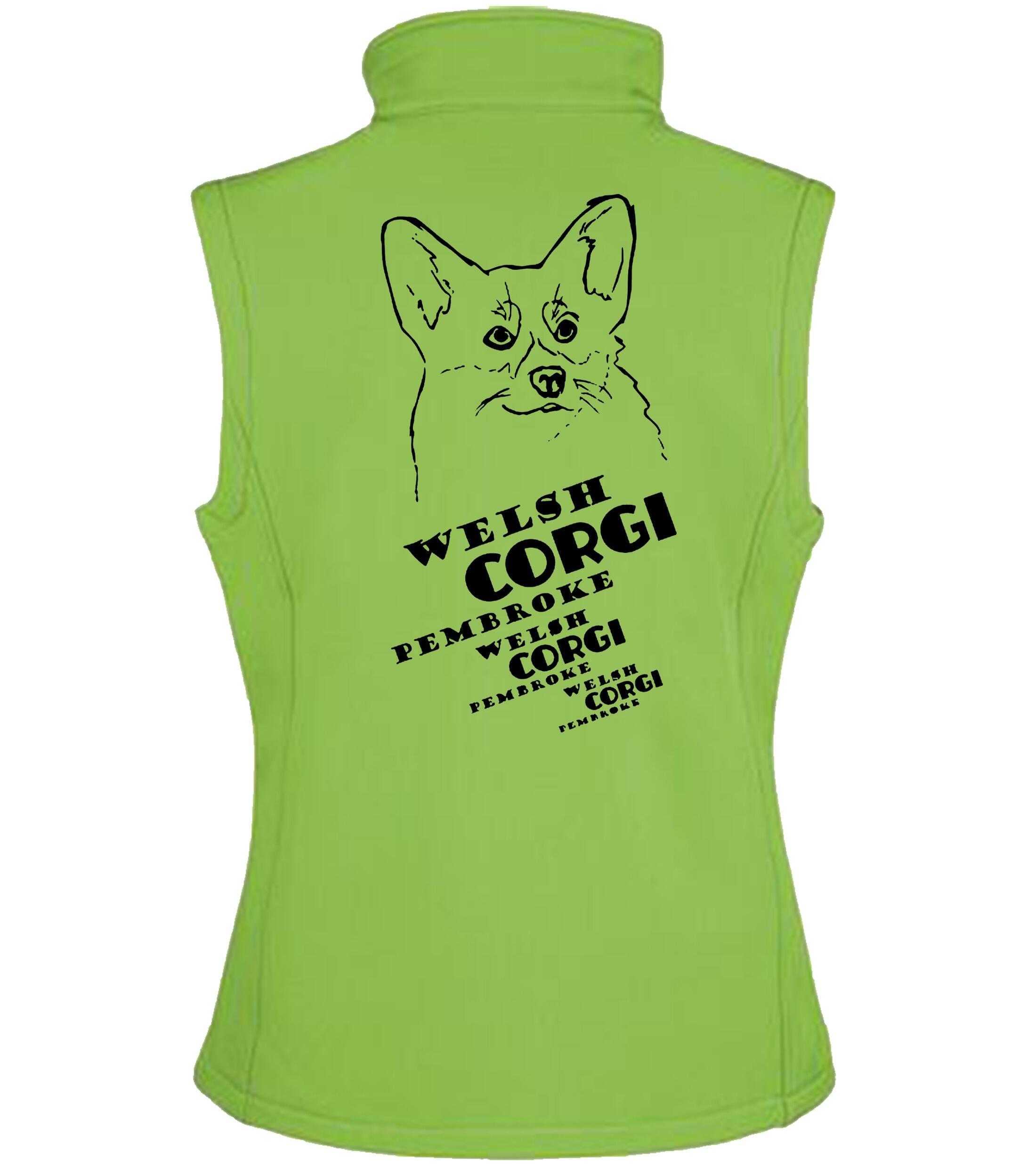 Women’s Softshell Jacket with Corgi Pembroke (Face) Dog Breed Design – Style & Comfort for Corgi Fans