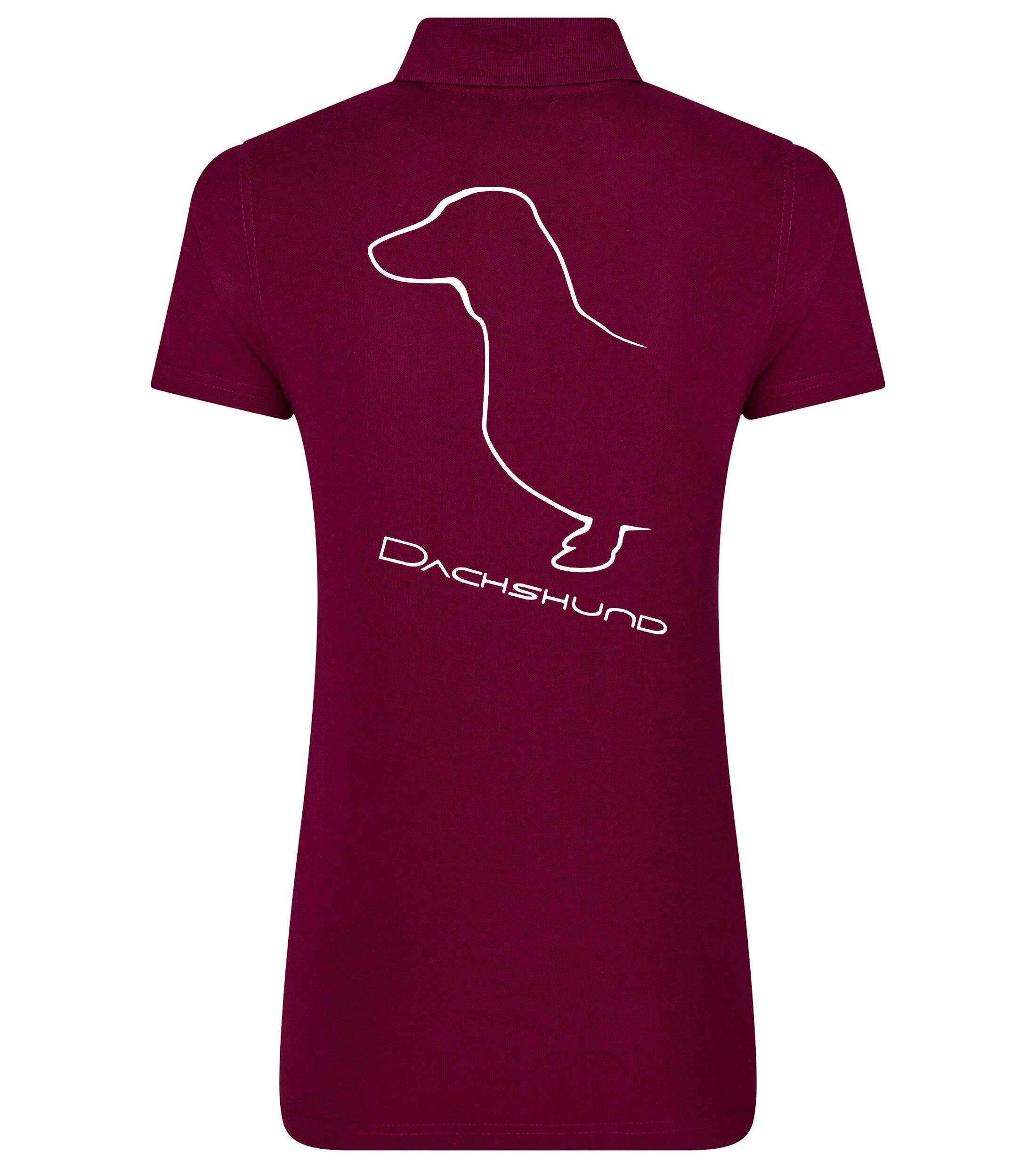 Dachshund (Smooth) Dog Breed Design Women’s Cotton Polo – Style for Dachshund Enthusiasts