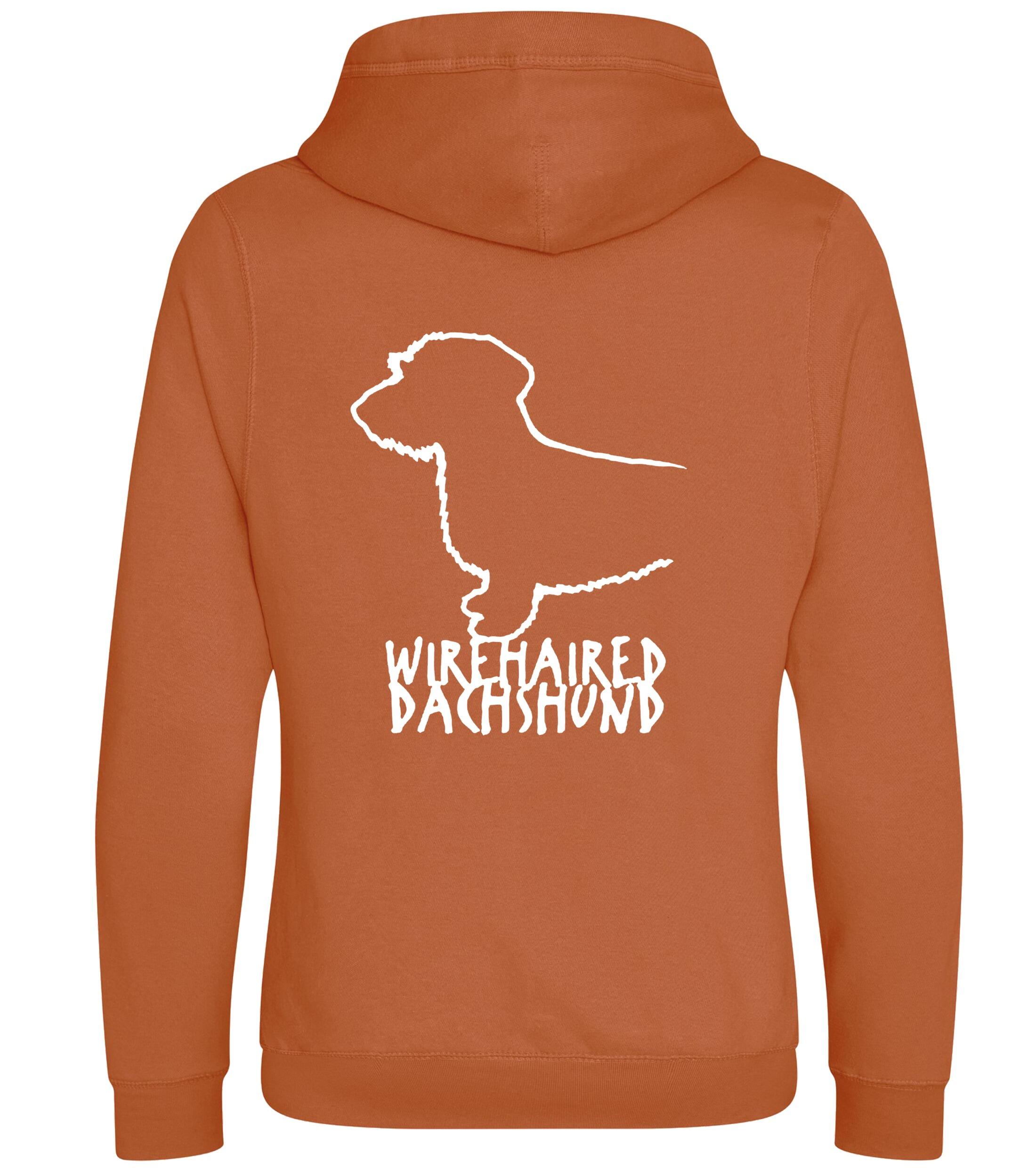Dachshund (Wirehaired) Dog Breed Design Unisex Crossneck Pullover Hoodie – Style & Dachshund Pride