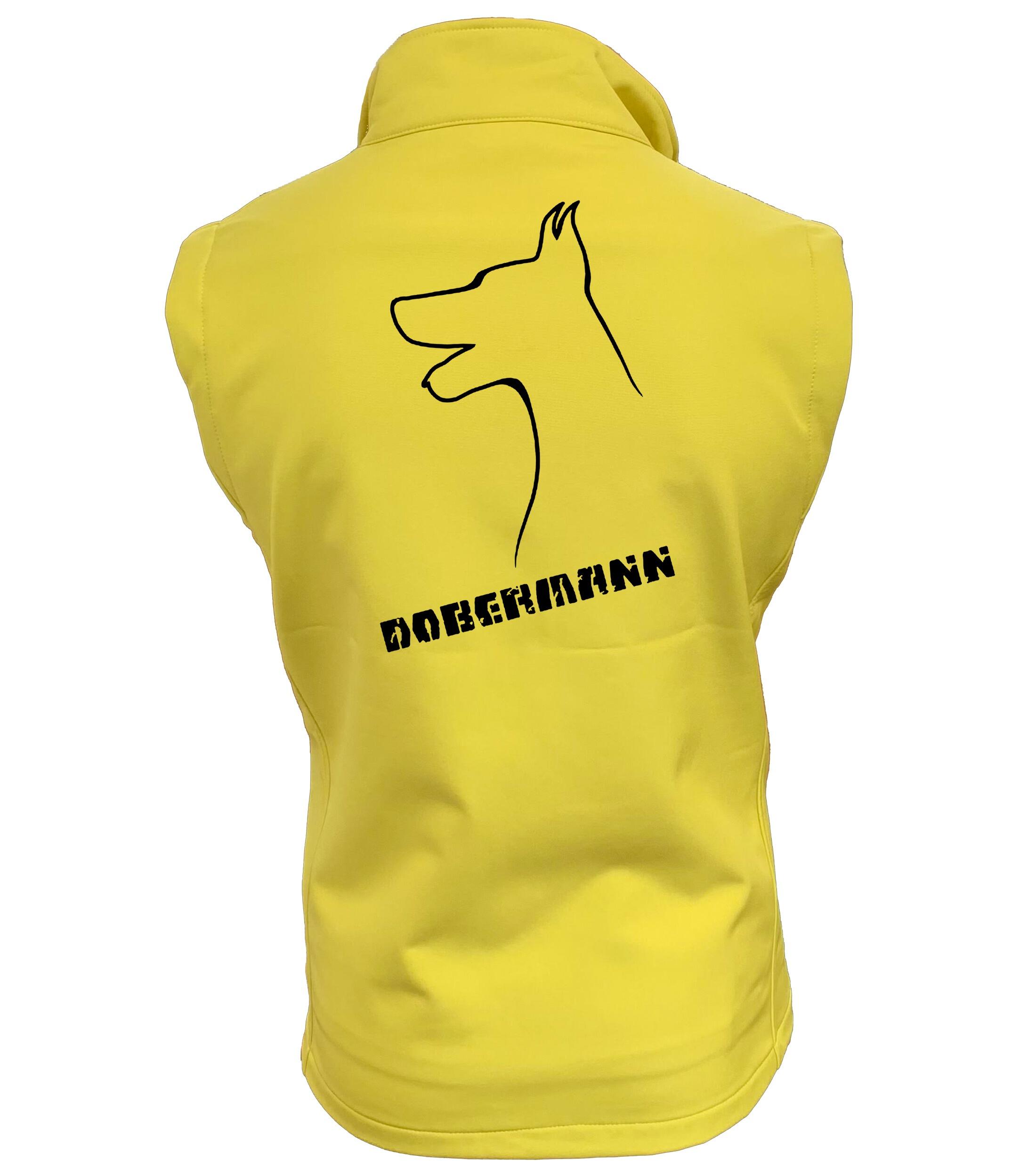 Dobermann (Head) Design Women’s Softshell Gilet – Stylish & Functional Outerwear