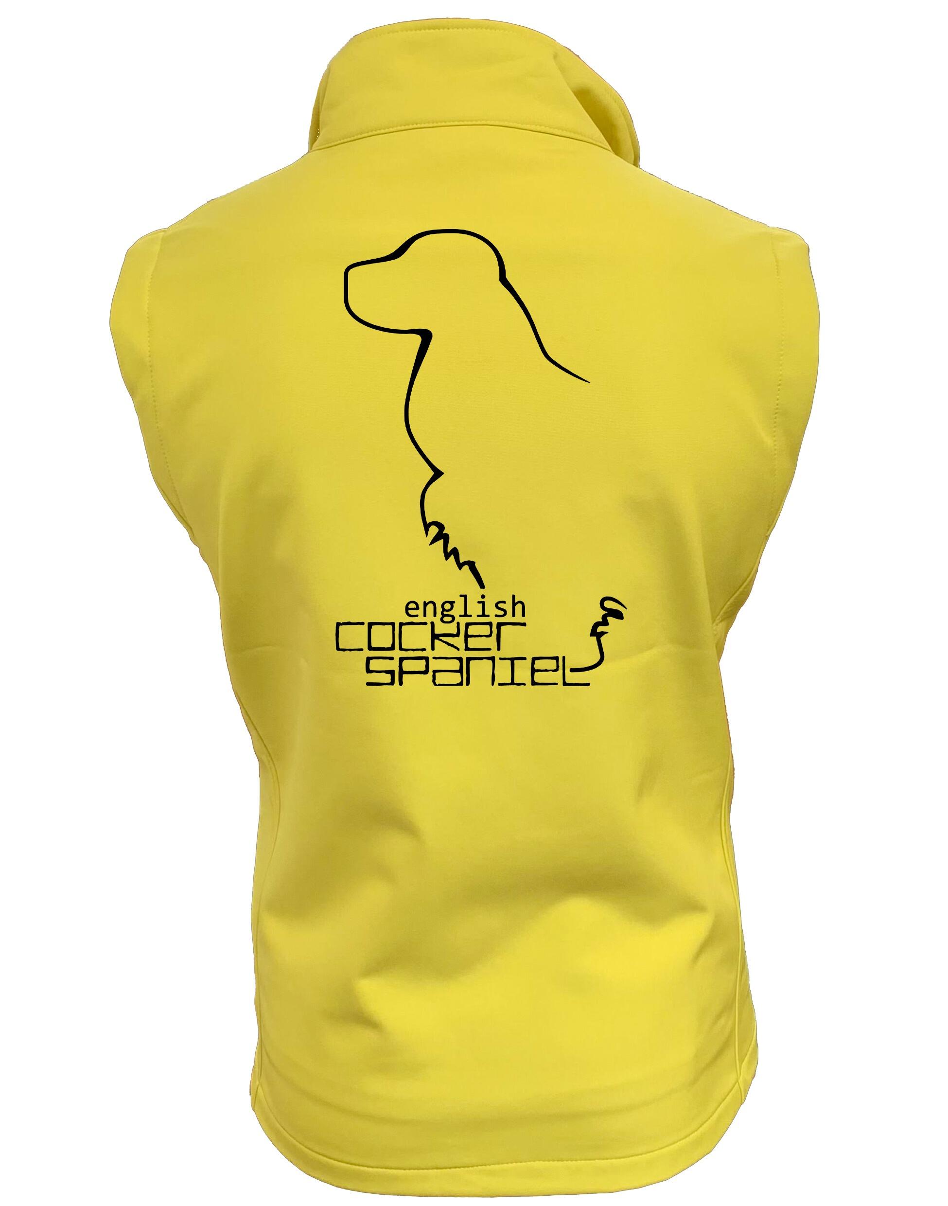 English Cocker Spaniel Dog Breed Design Women’s Softshell Gilet – Functional for Spaniel Enthusiasts