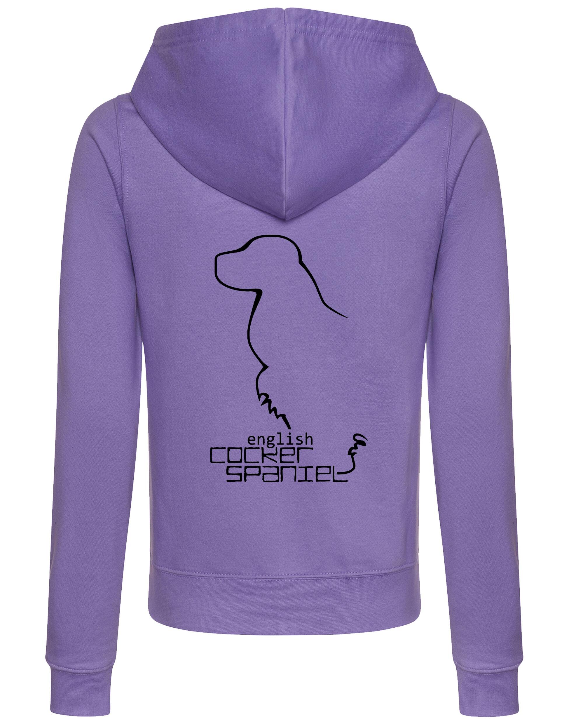 English Cocker Spaniel Dog Breed Women’s Zipped Hoodie – Style, Comfort, and Spaniel Pride