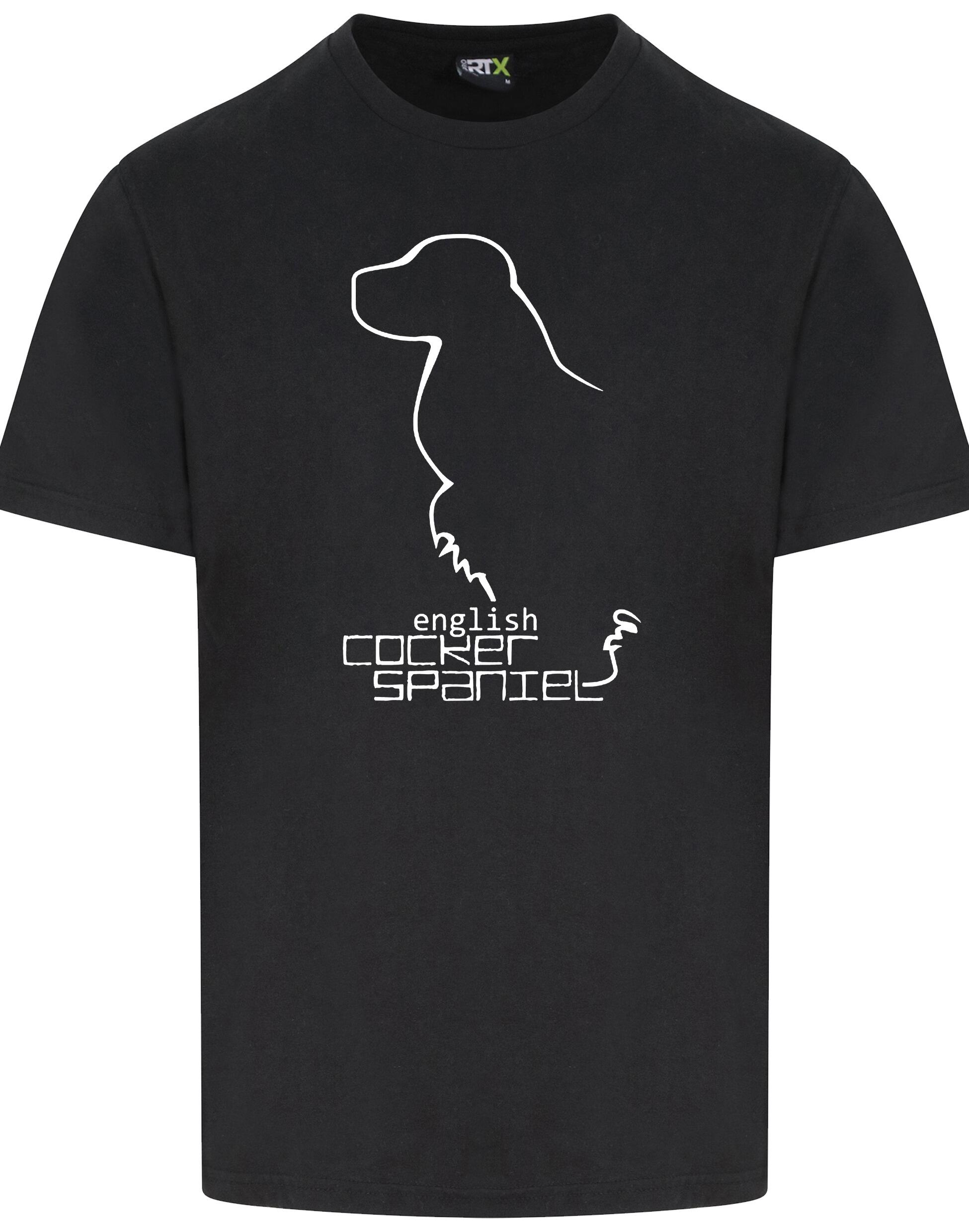 Unisex Roundneck T-shirt with English Cocker Spaniel Design – A Classic for Every Spaniel Lover