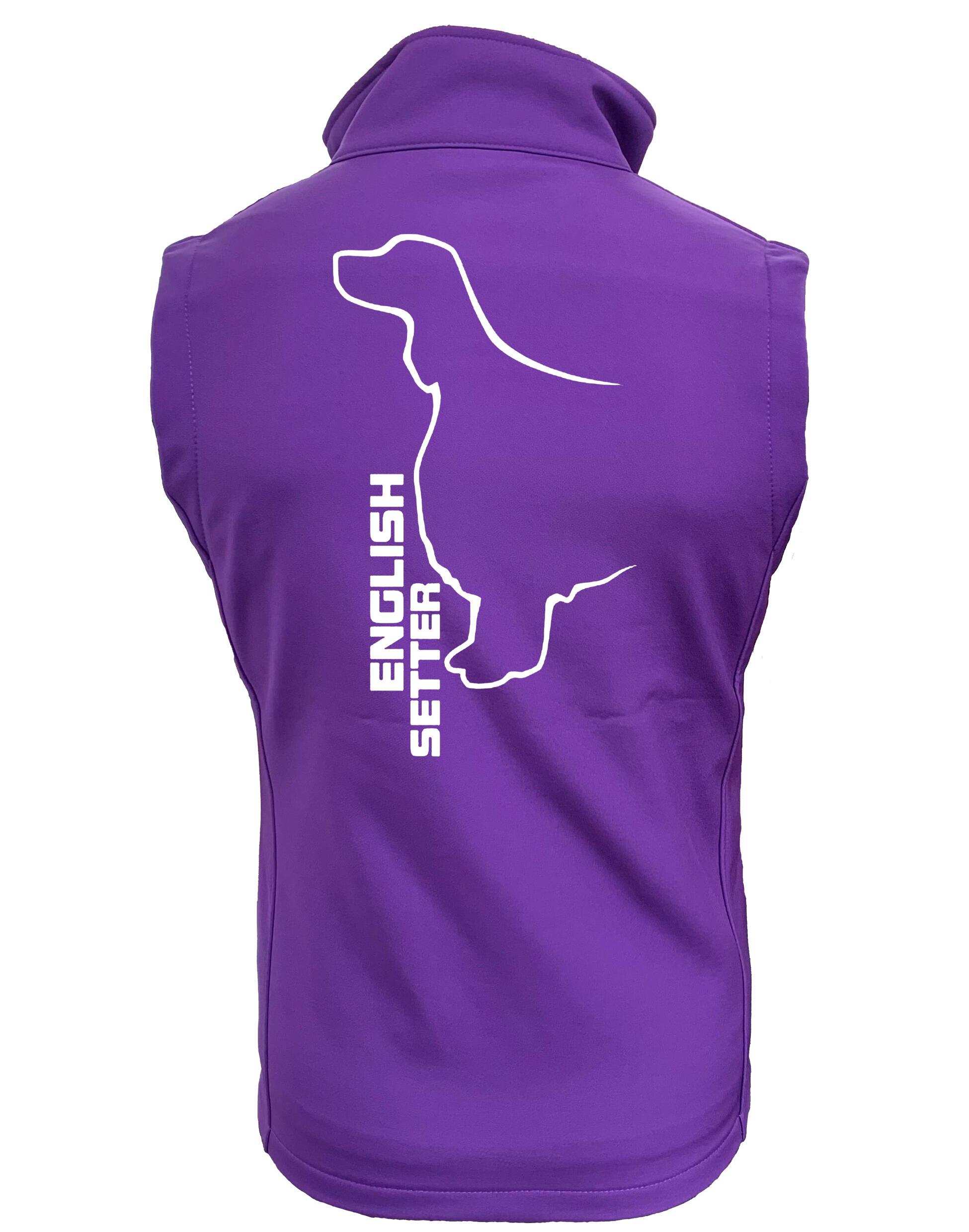 English Setter Design Unisex Softshell Gilet – Functional Style for English Setter Lovers
