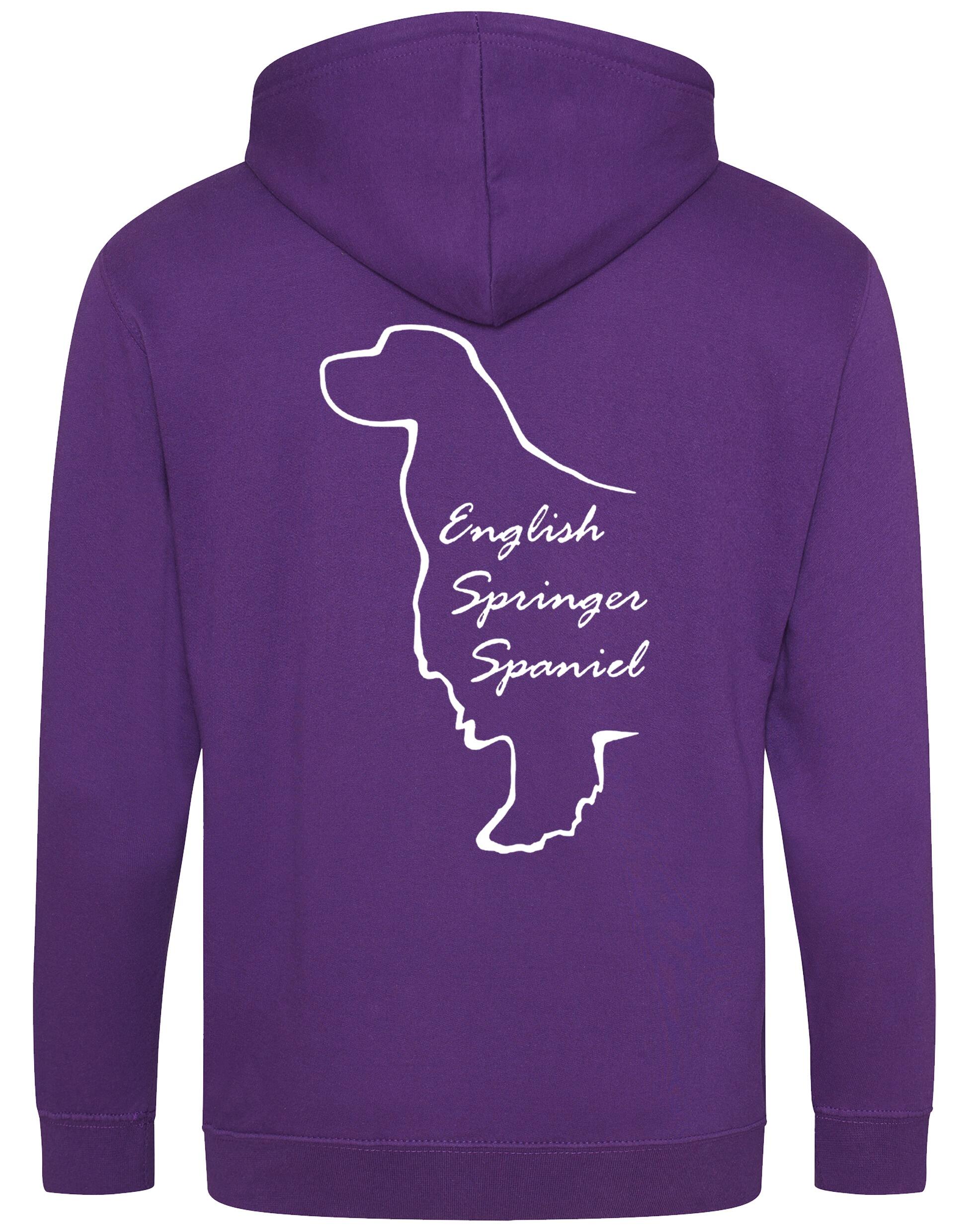English Springer Spaniel Dog Breed Zipped Hoodie – Comfort, Style, and Springer Pride