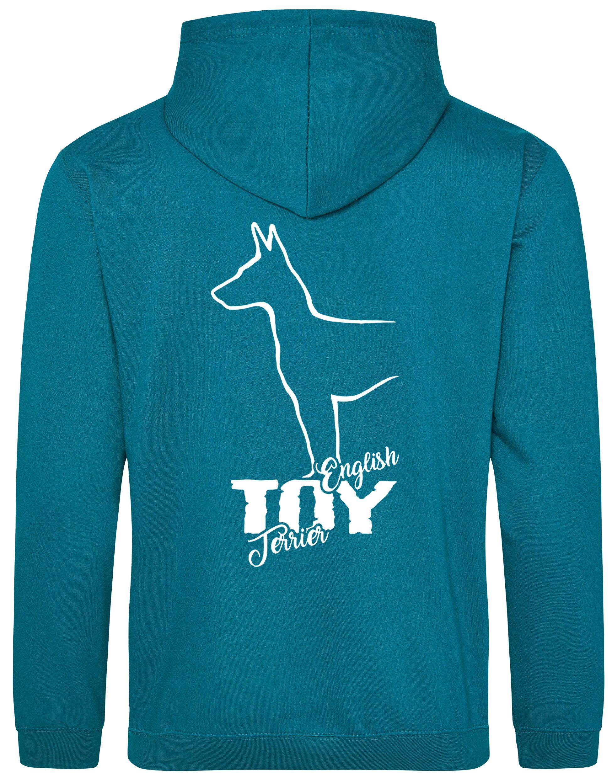 English Toy Terrier Dog Breed Design Pullover Hoodie – Cozy and Stylish for Terrier Lovers