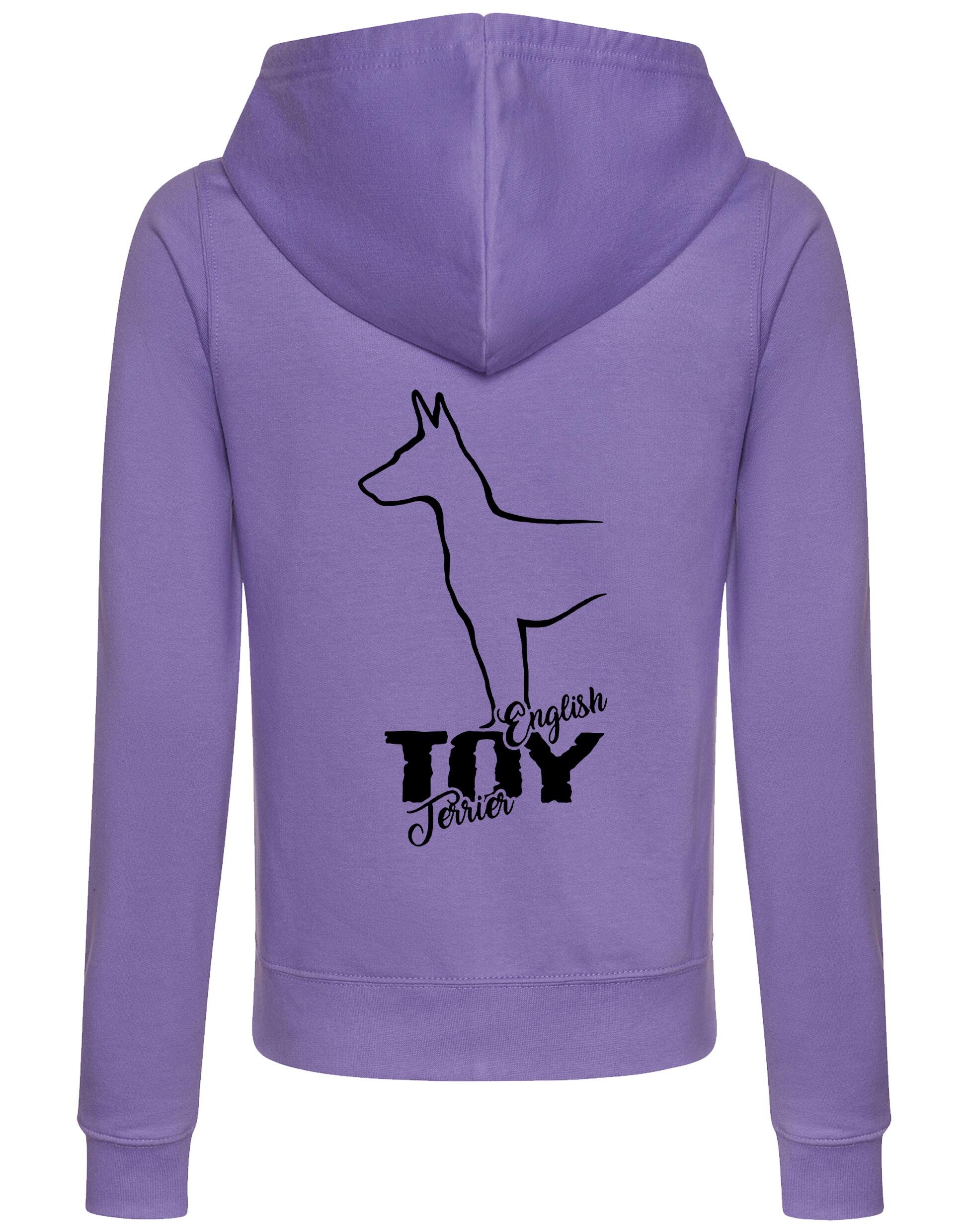 English Toy Terrier Dog Breed Women’s Zipped Hoodie – Stylish Comfort for Terrier Enthusiasts