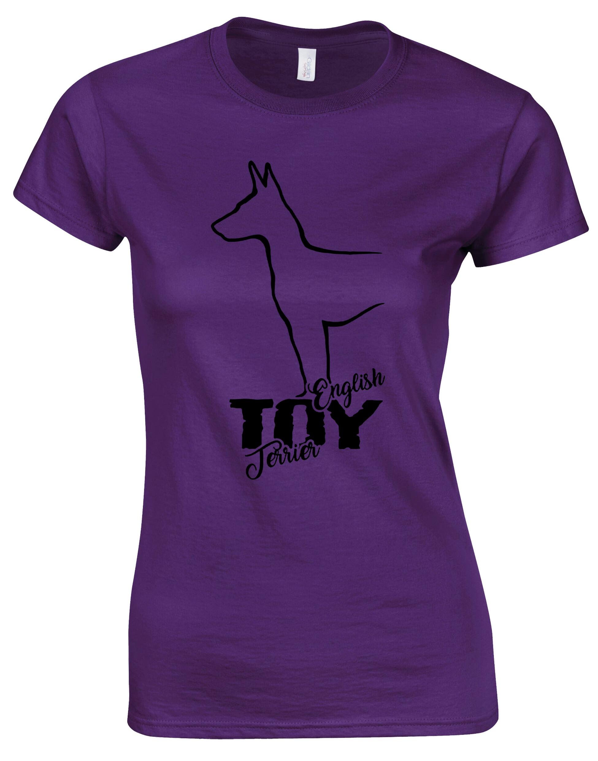 English Toy Terrier Female Roundneck T-shirt – Style and Comfort for Terrier Enthusiasts