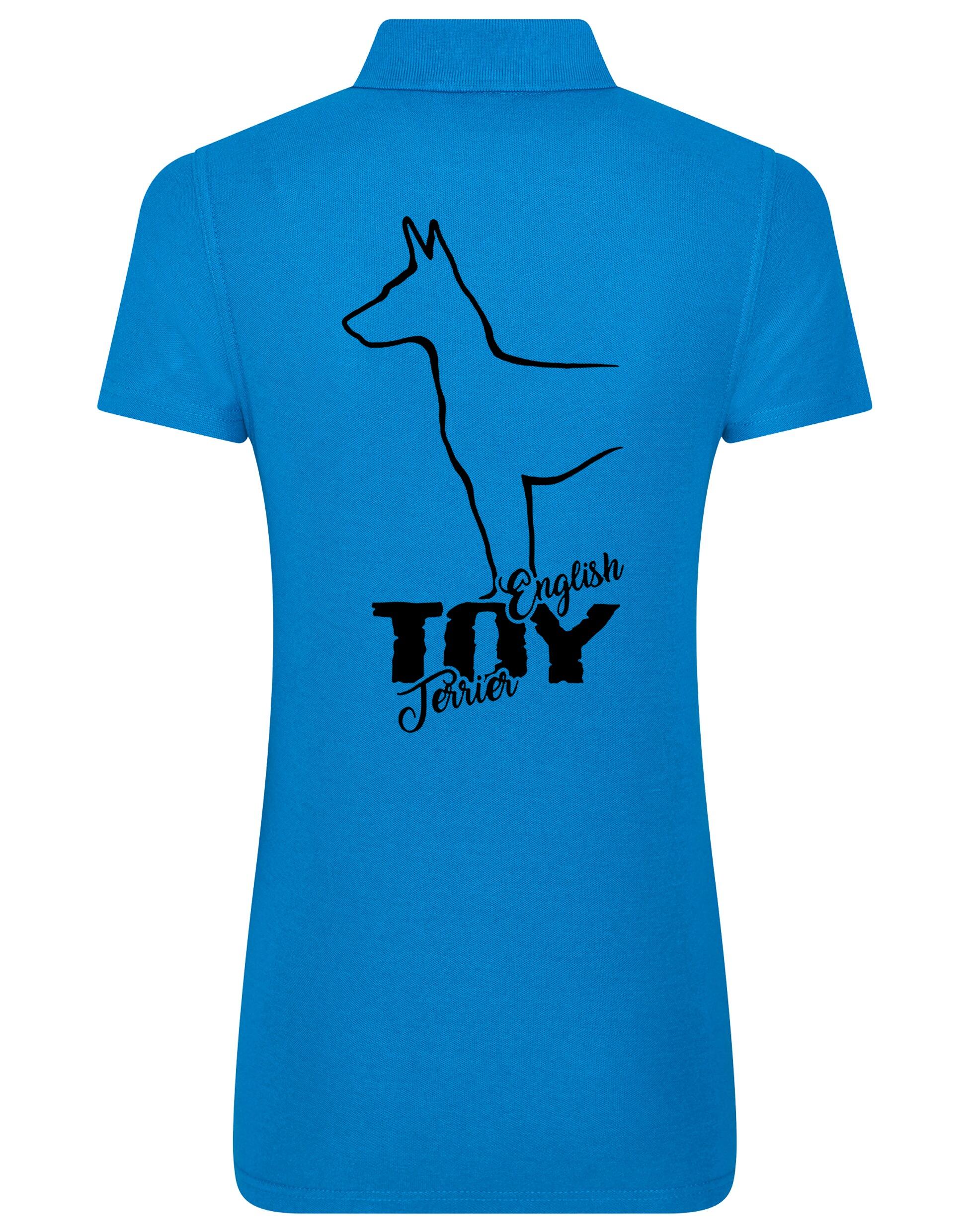 English Toy Terrier Women’s Cotton Polo – Elegance and Comfort for Terrier Enthusiasts