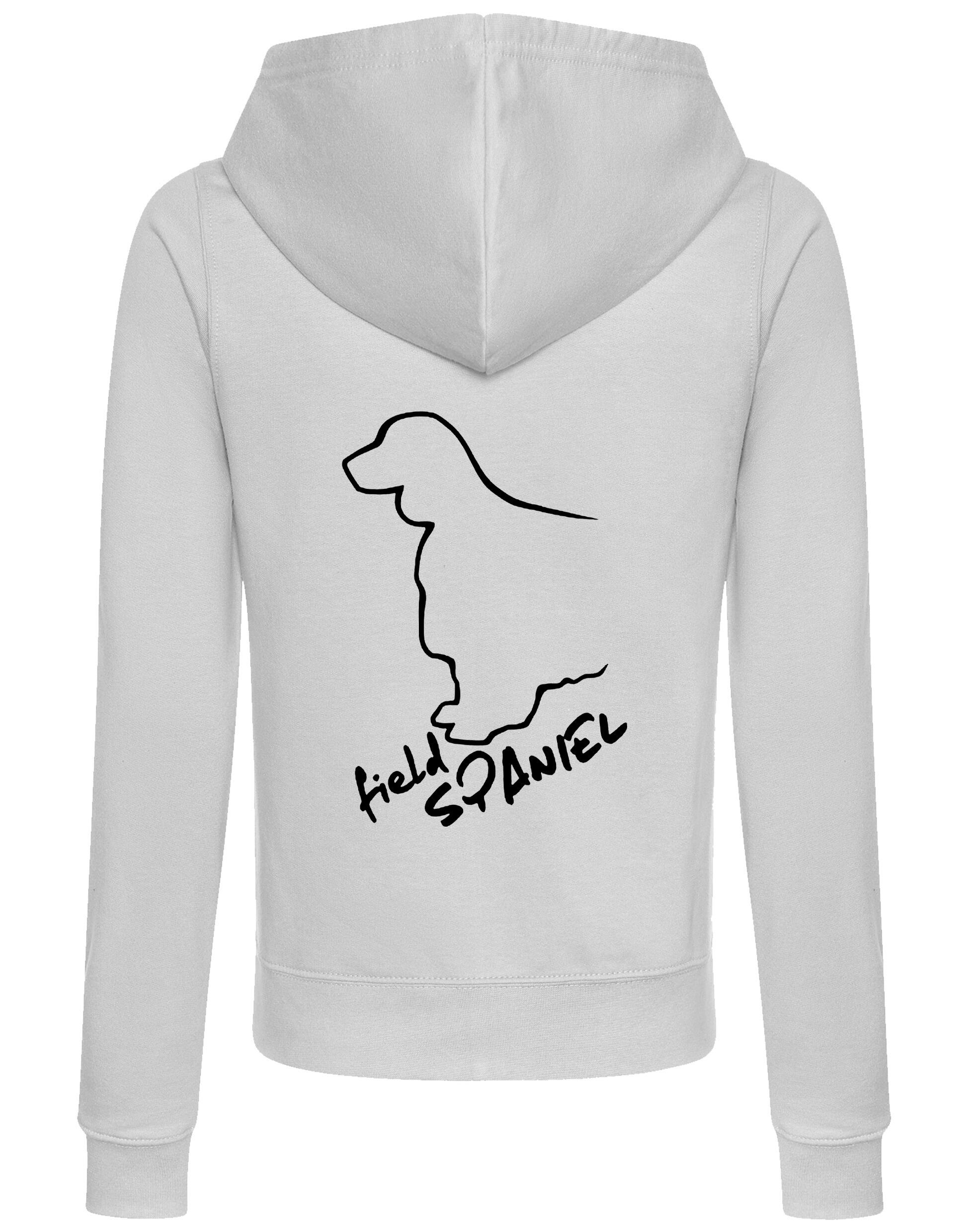 Field Spaniel Dog Breed Women’s Zipped Hoodie – Chic Comfort for Spaniel Lovers