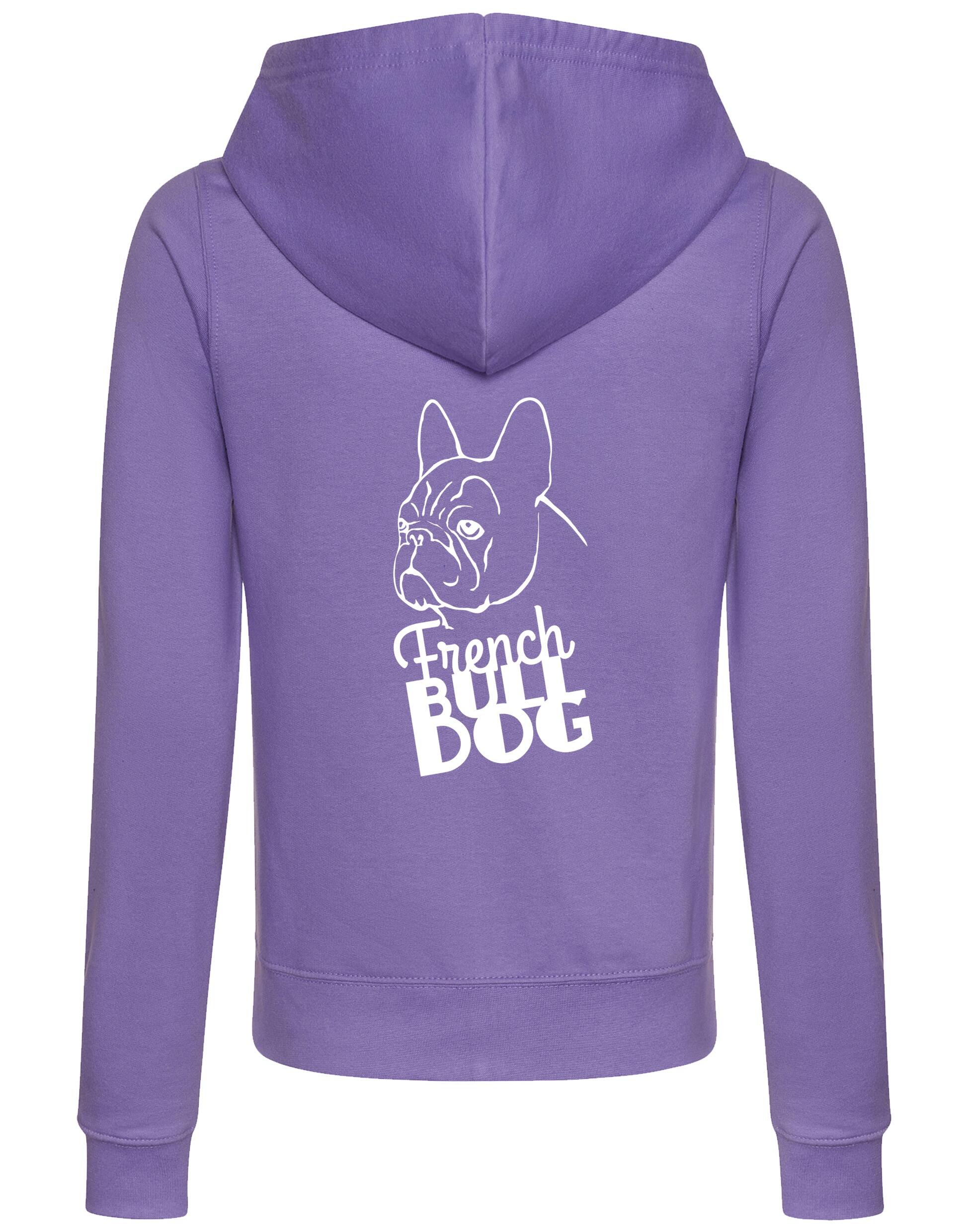 French Bulldog (Head) Women’s Zipped Hoodie – Comfort, Style, and Bulldog Pride