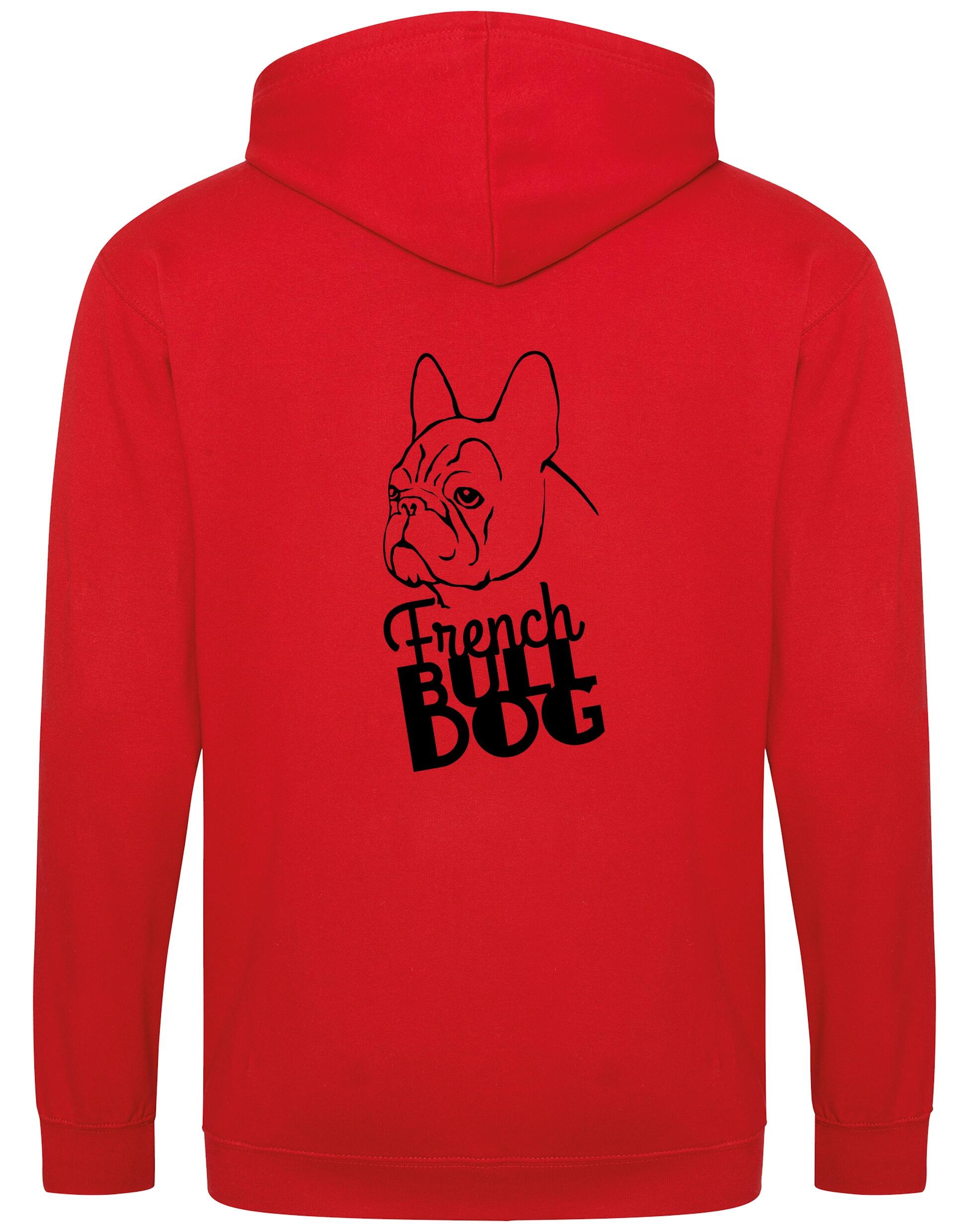 French Bulldog (Head) Zipped Hoodie – Comfort, Style, and Bulldog Pride