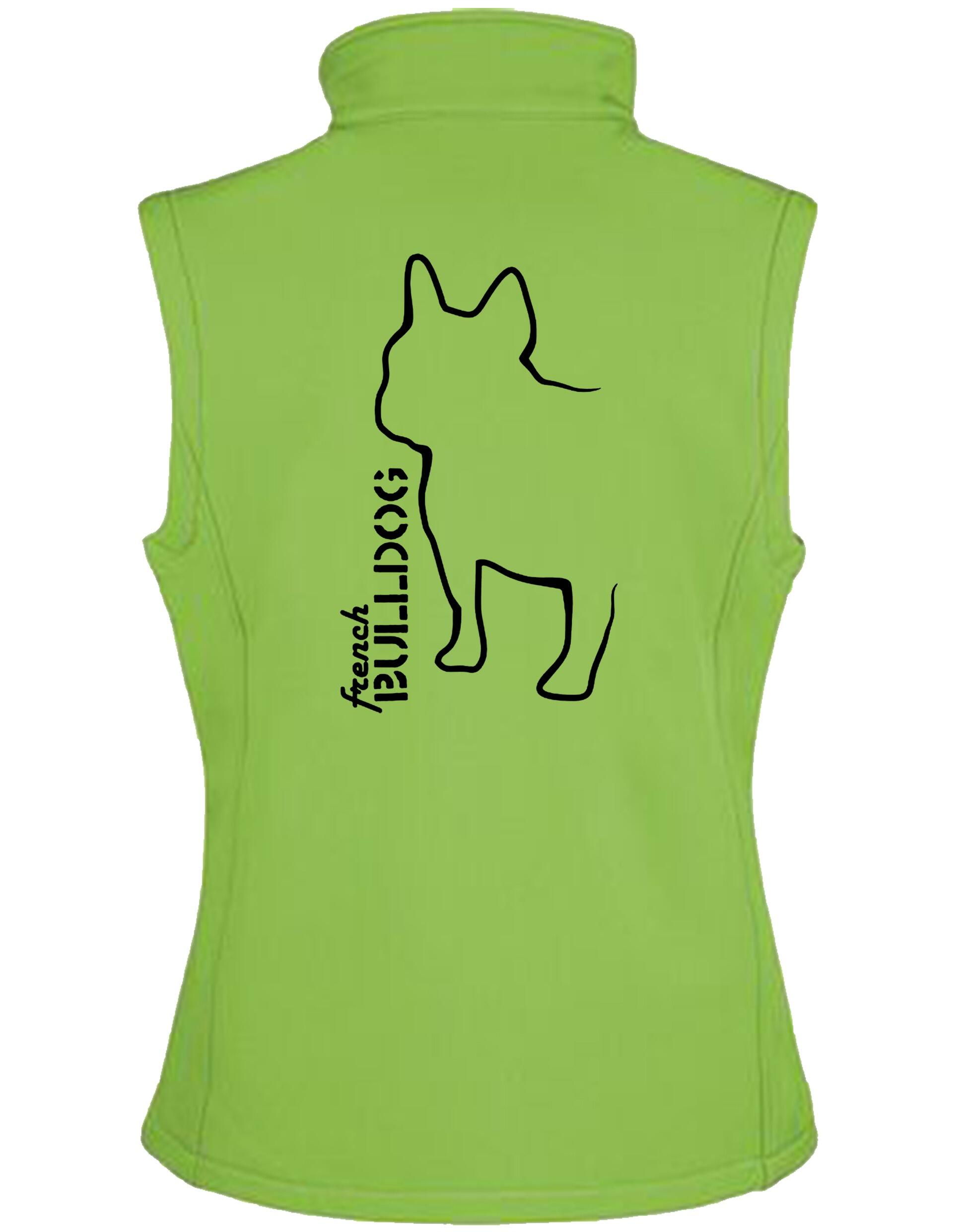 French Bulldog (Outline) Women’s Softshell Jacket – Style, Comfort, & Elegance for French Bulldog Fans