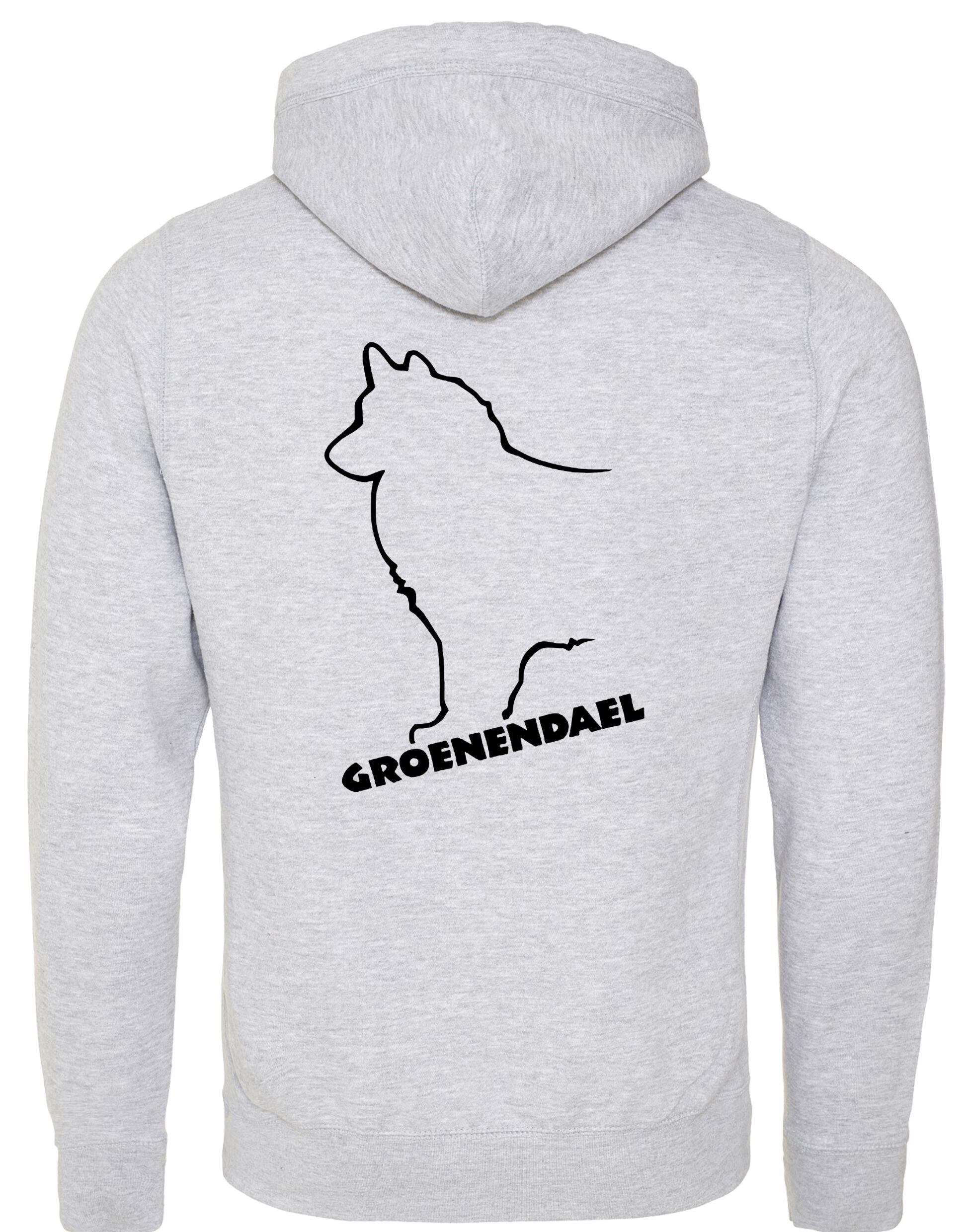Groenendael Unisex Crossneck Pullover Hoodie – Cozy fabric, exclusive breed design, and modern style for Groenendael enthusiasts.