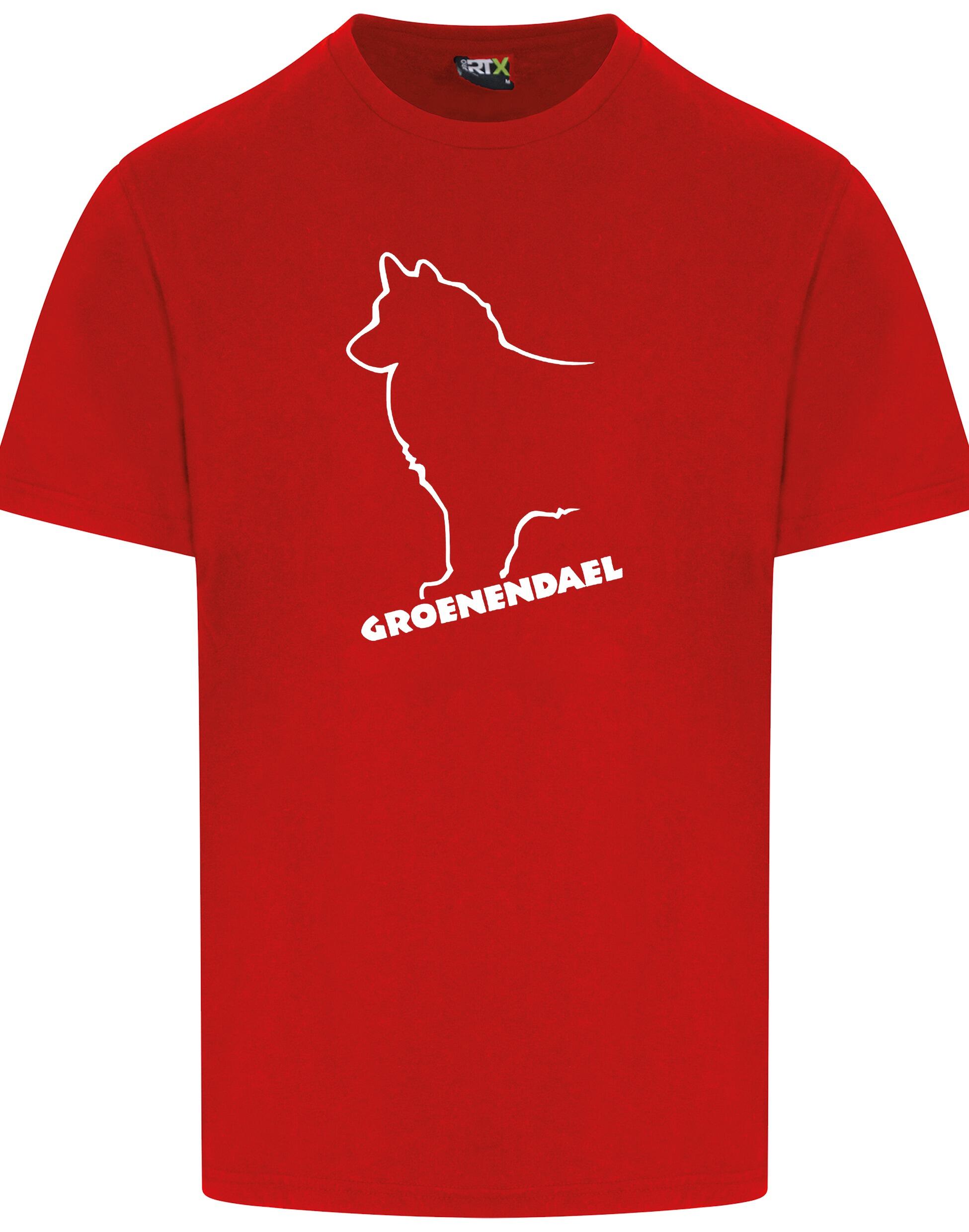Groenendael Unisex Roundneck T-shirt – Lightweight cotton with a unique breed design for style and comfort.