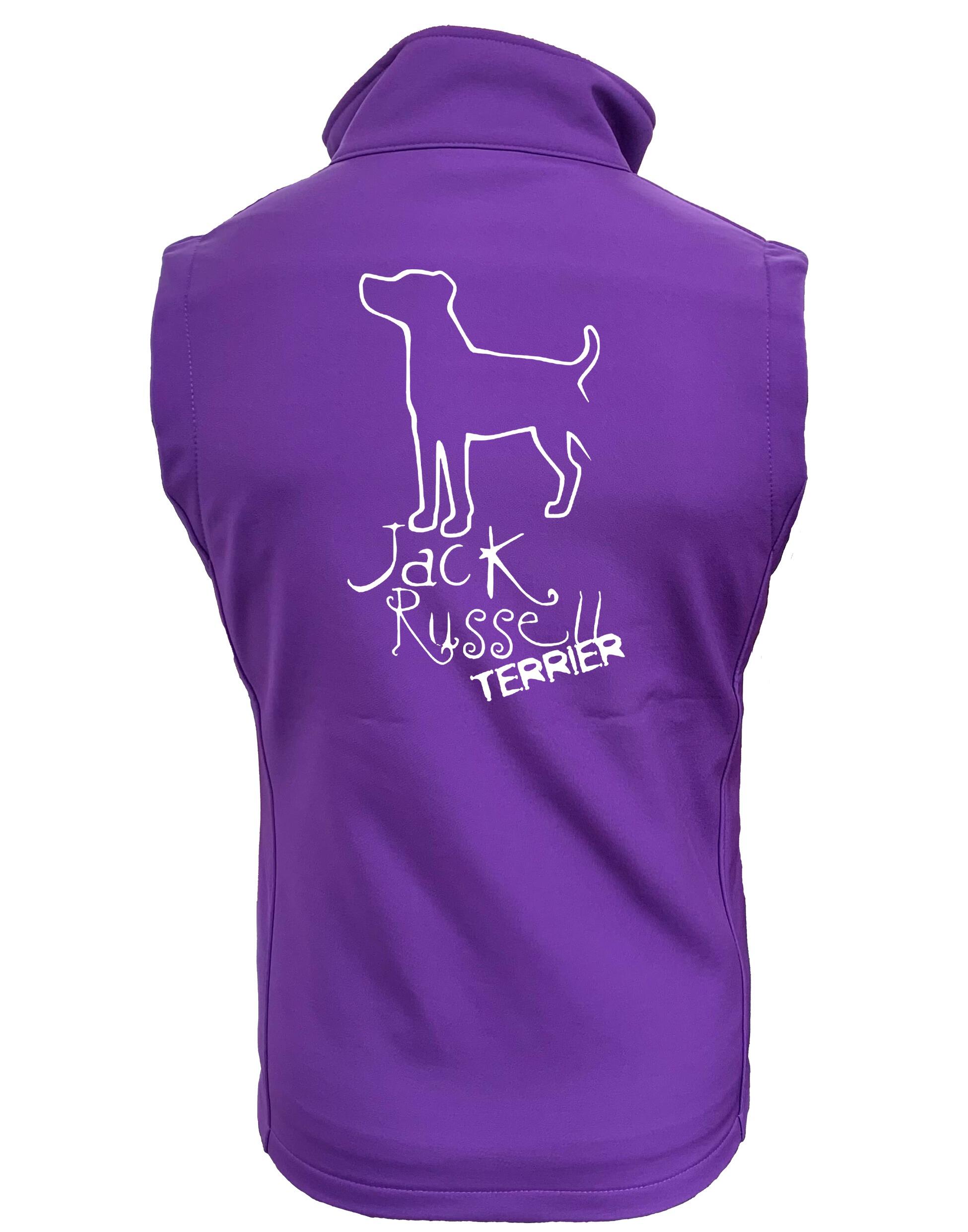 Jack Russell Terrier Women’s Softshell Jacket featuring exclusive breed artwork, feminine fit, water-resistant fabric, and fleece-lined interior for stylish comfort.