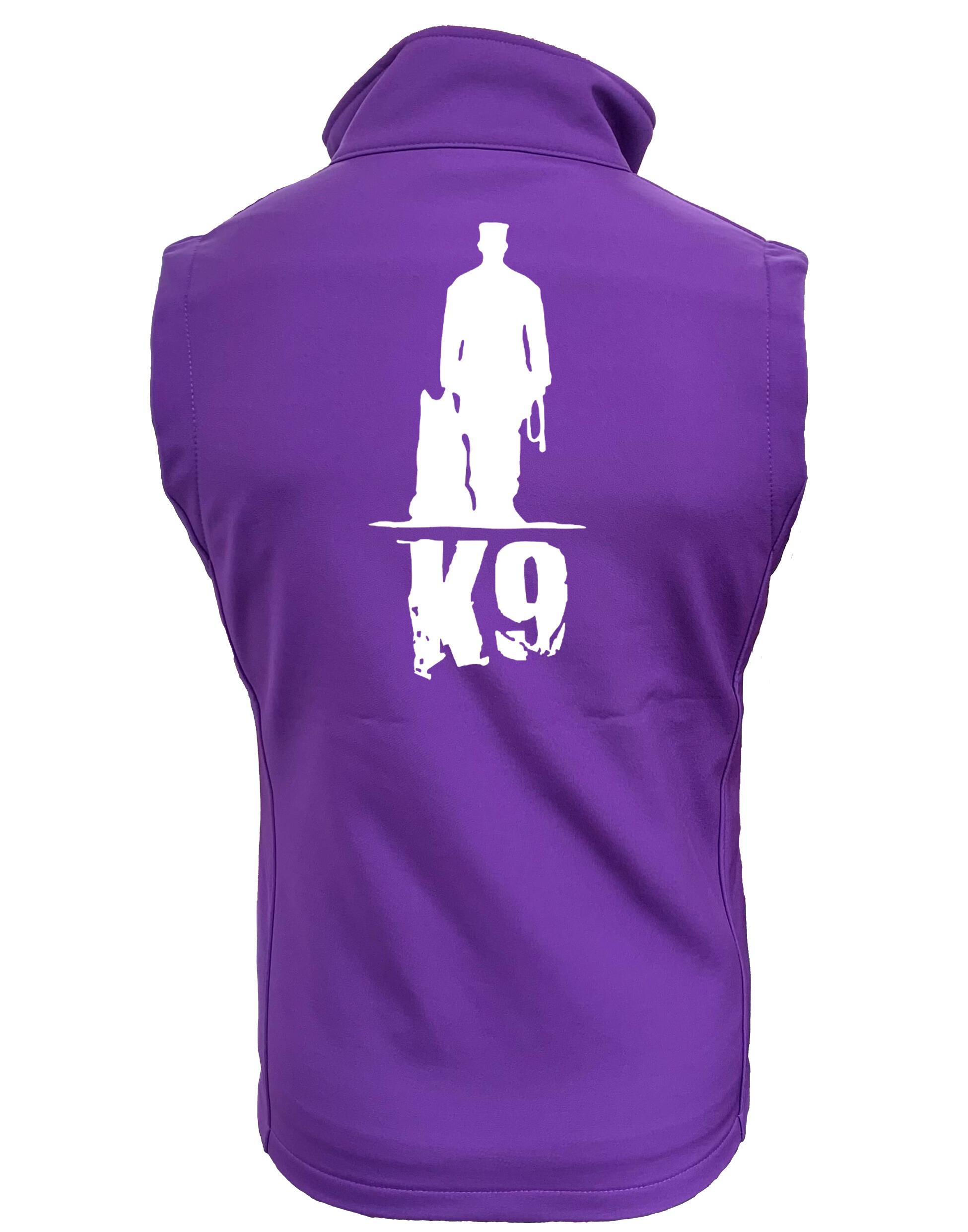 Women’s softshell gilet with exclusive K9 design, lightweight and water-resistant, tailored for outdoor adventures and everyday style.