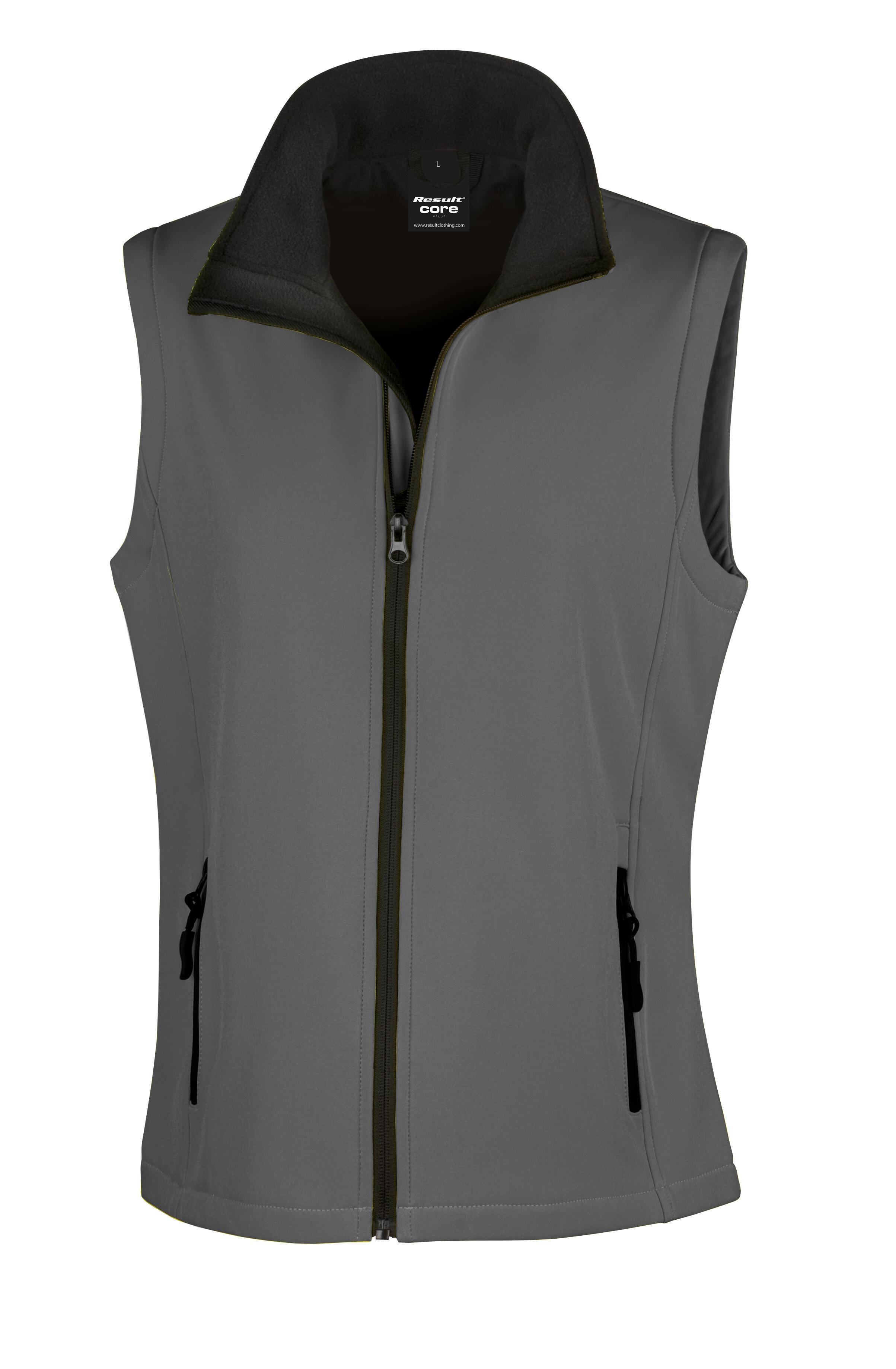 Women’s softshell gilet with exclusive K9 design, lightweight and water-resistant, tailored for outdoor adventures and everyday style.