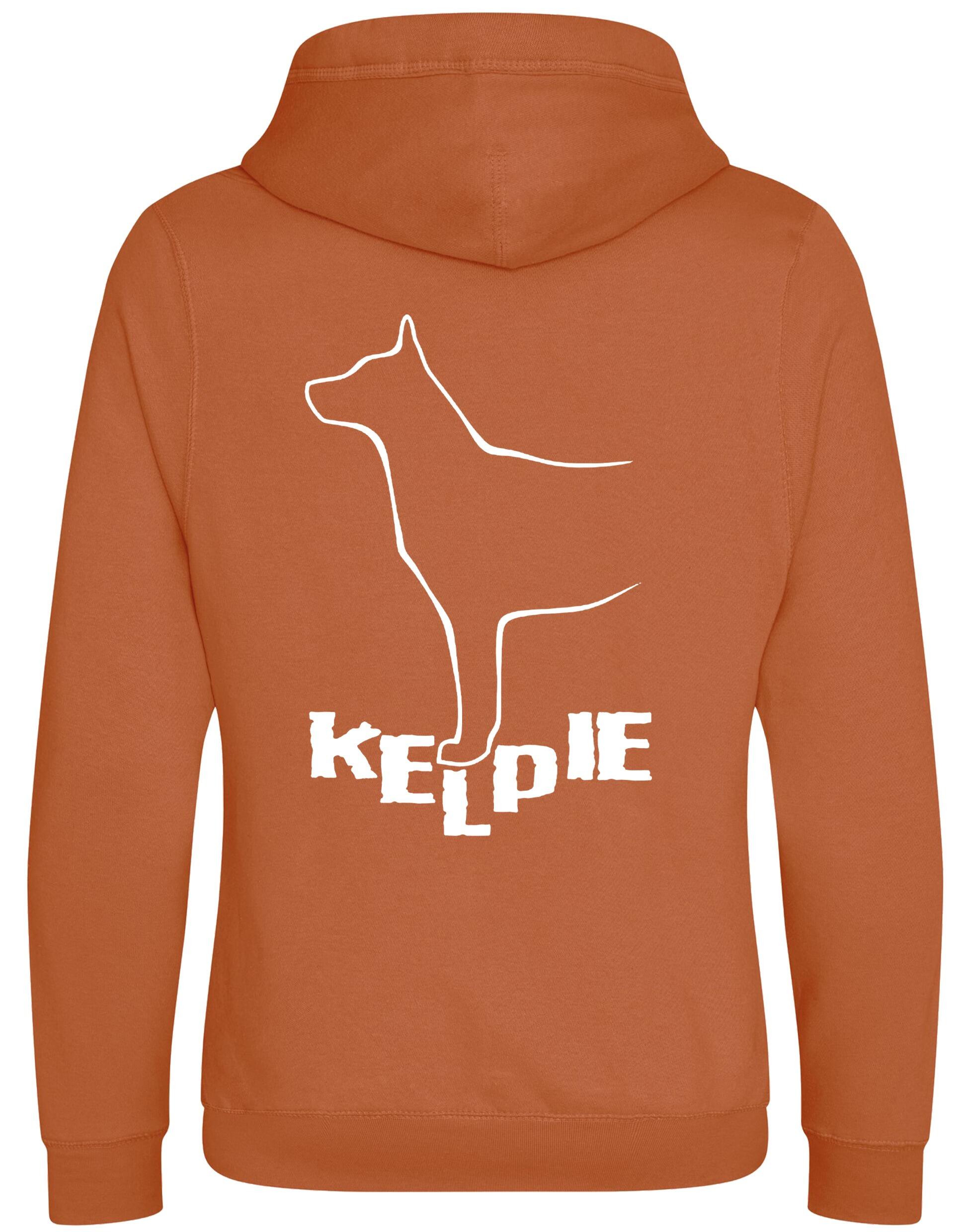 Kelpi Crossneck Pullover Hoodie with exclusive breed-inspired artwork, modern design, and cozy brushed fleece fabric for comfort and style.
