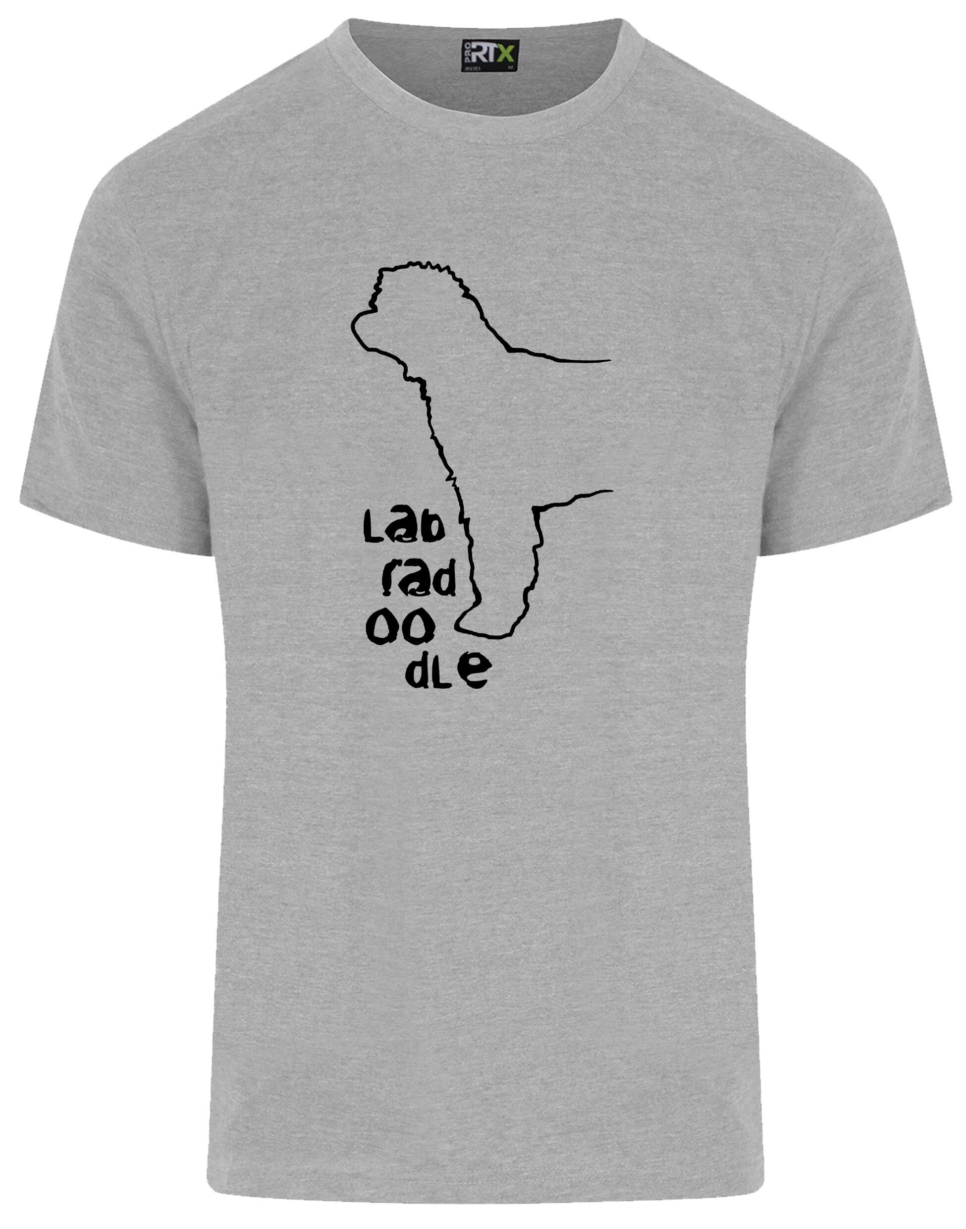 Unisex Labradoodle Roundneck T-shirt with exclusive breed design in breathable cotton fabric.
