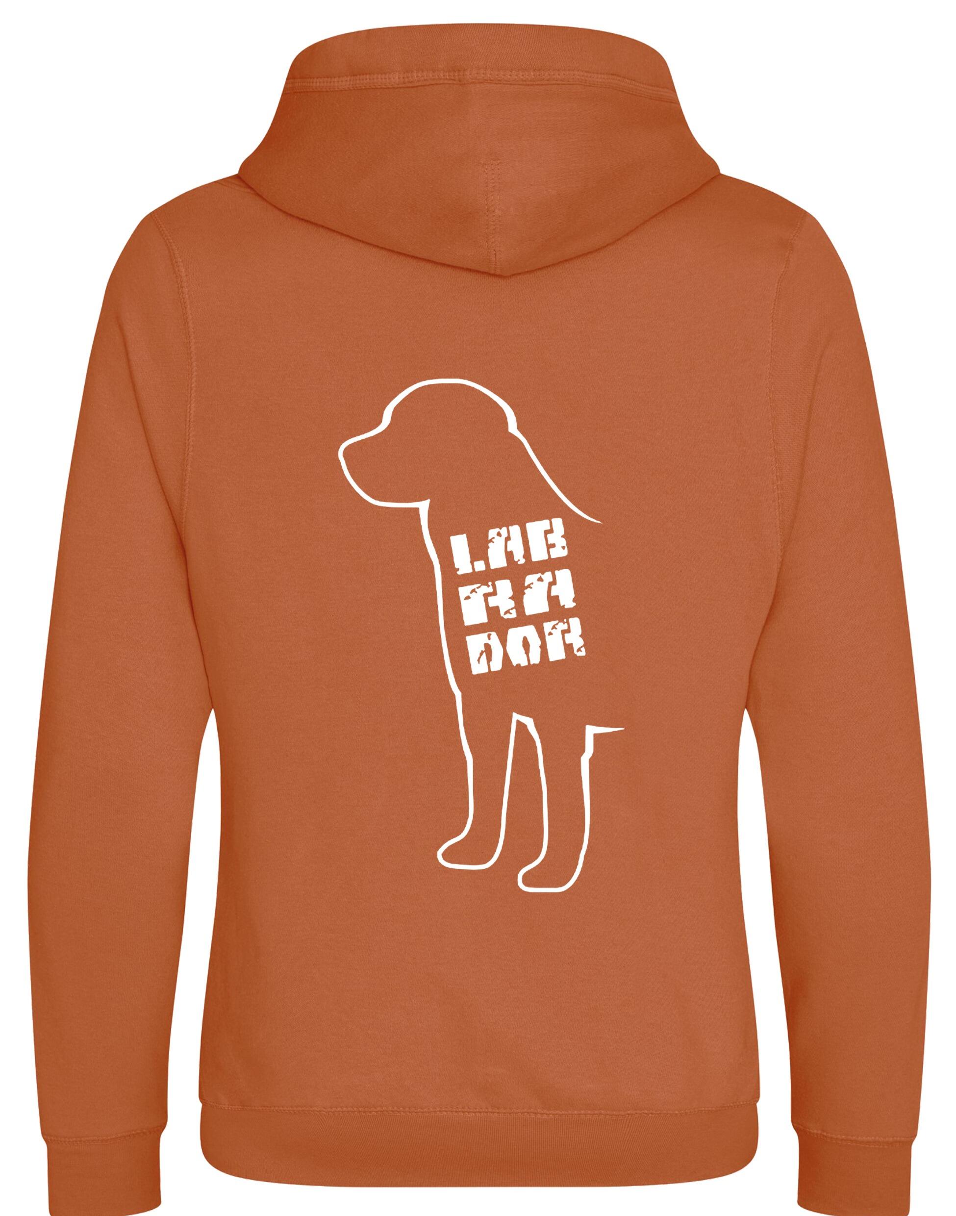 Labrador crossneck pullover hoodie featuring exclusive breed artwork, perfect for showcasing your Labrador pride with modern comfort.