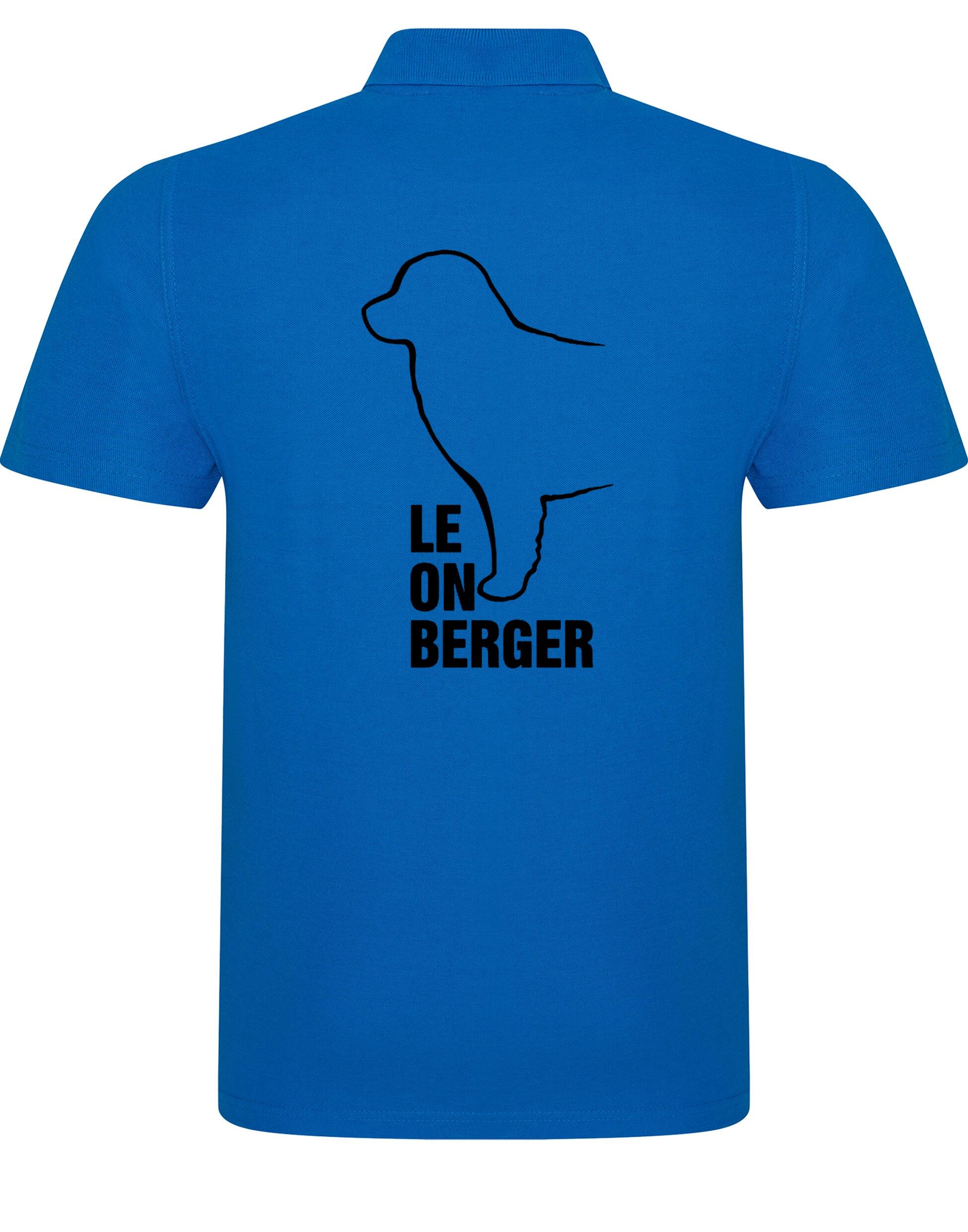 Unisex Leonberger Cotton Polo with breed design on the back, lightweight cotton fabric, and relaxed fit.