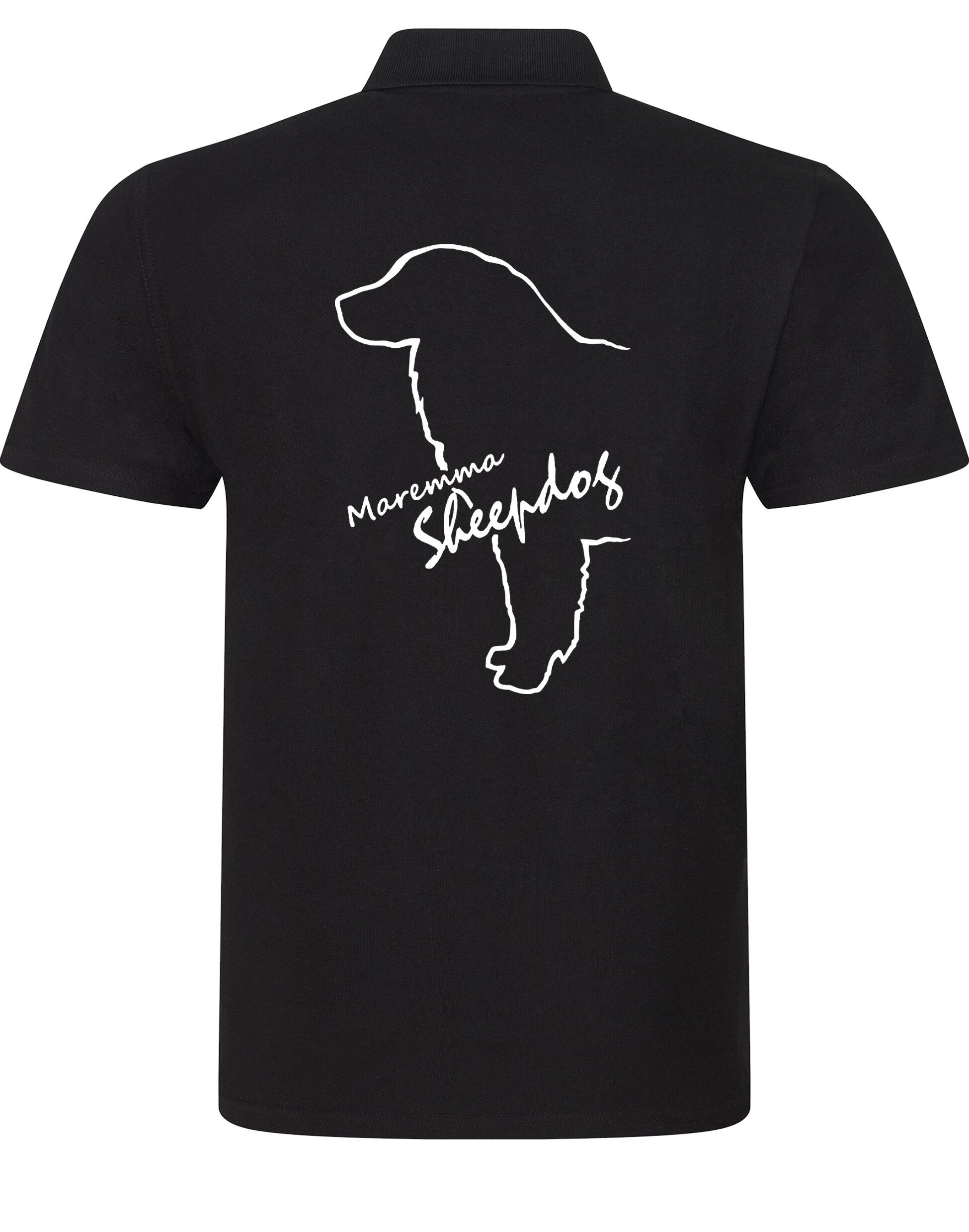 Maremma Sheepdog Unisex Cotton Polo with exclusive breed design, soft cotton fabric, and relaxed fit for all-day comfort.