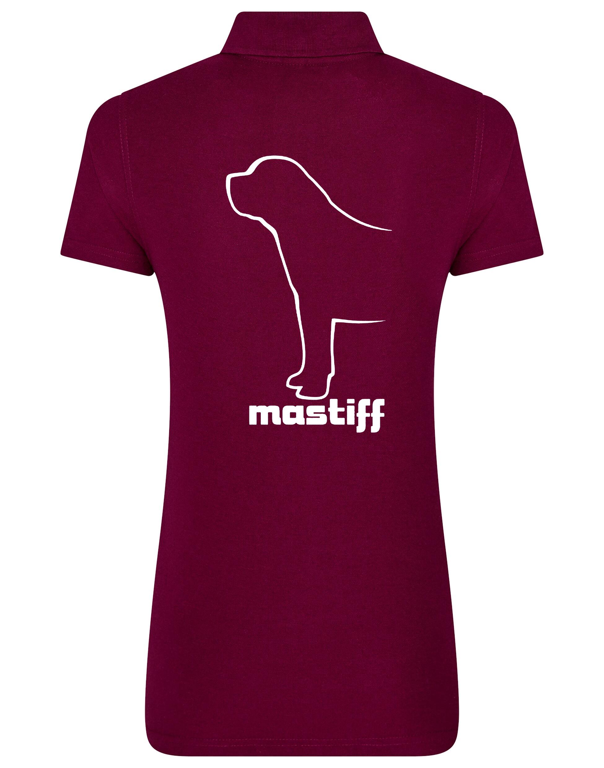 Mastiff Women’s Cotton Polo with exclusive breed artwork, crafted from premium breathable cotton for style and comfort.
