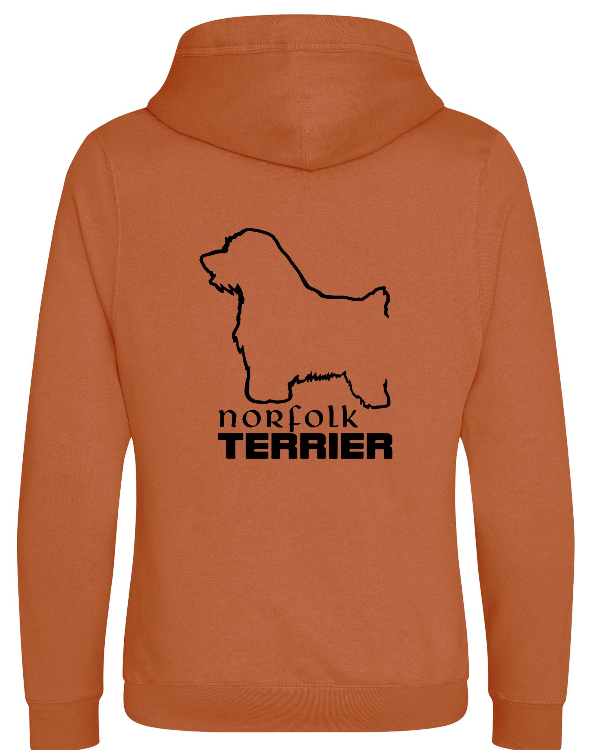 Norfolk Terrier Crossneck Pullover Hoodie featuring exclusive breed artwork, heavy-blend fleece, stylish crossneck design, kangaroo pocket, and ribbed cuffs. Perfect for Norfolk Terrier lovers seeking warmth, comfort, and modern style.