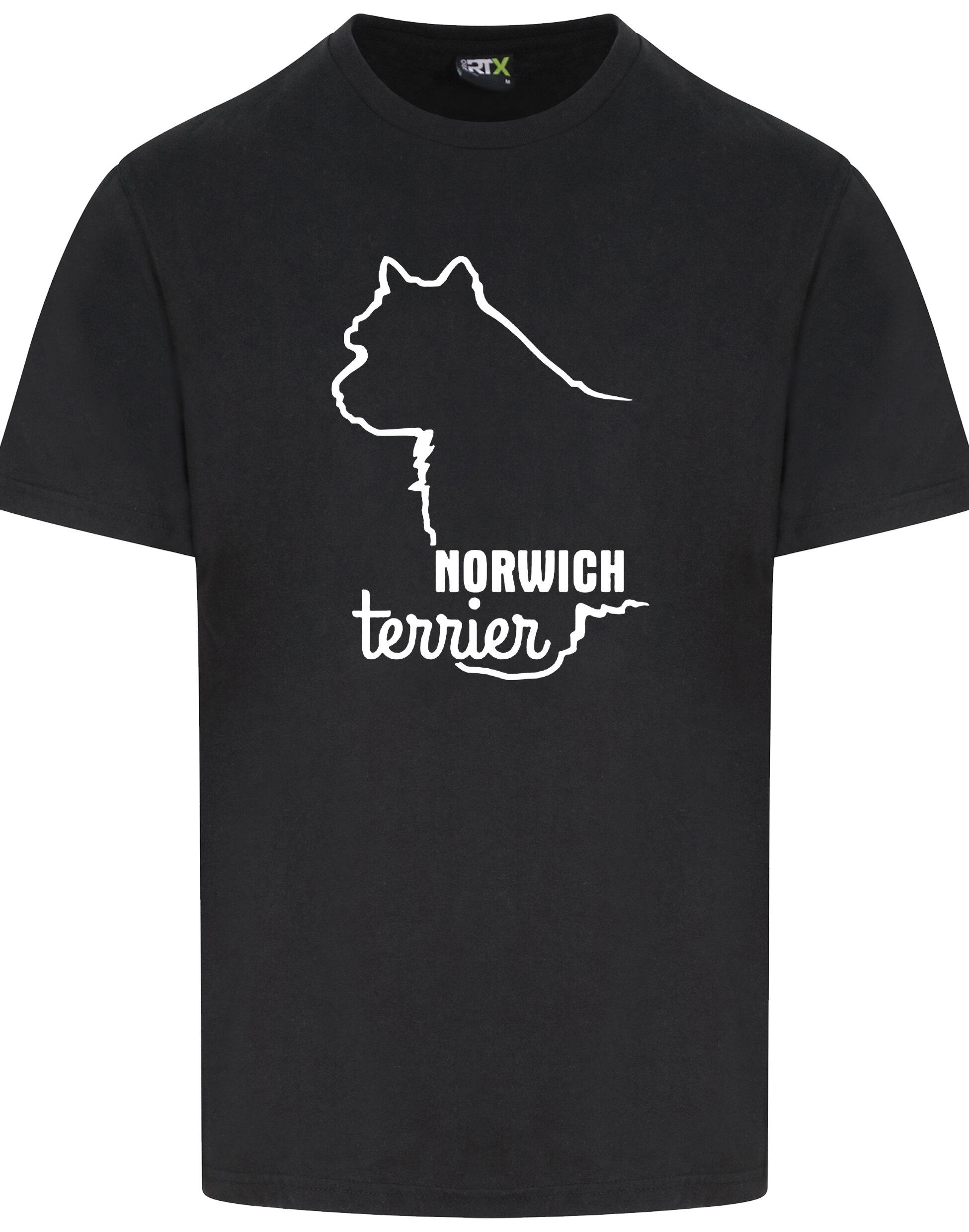Norwich Terrier Unisex Roundneck T-shirt featuring exclusive breed artwork, soft cotton fabric, and a comfortable unisex fit. Designed for style, comfort, and Norwich Terrier lovers—perfect for dog walks, breed events, or casual wear.