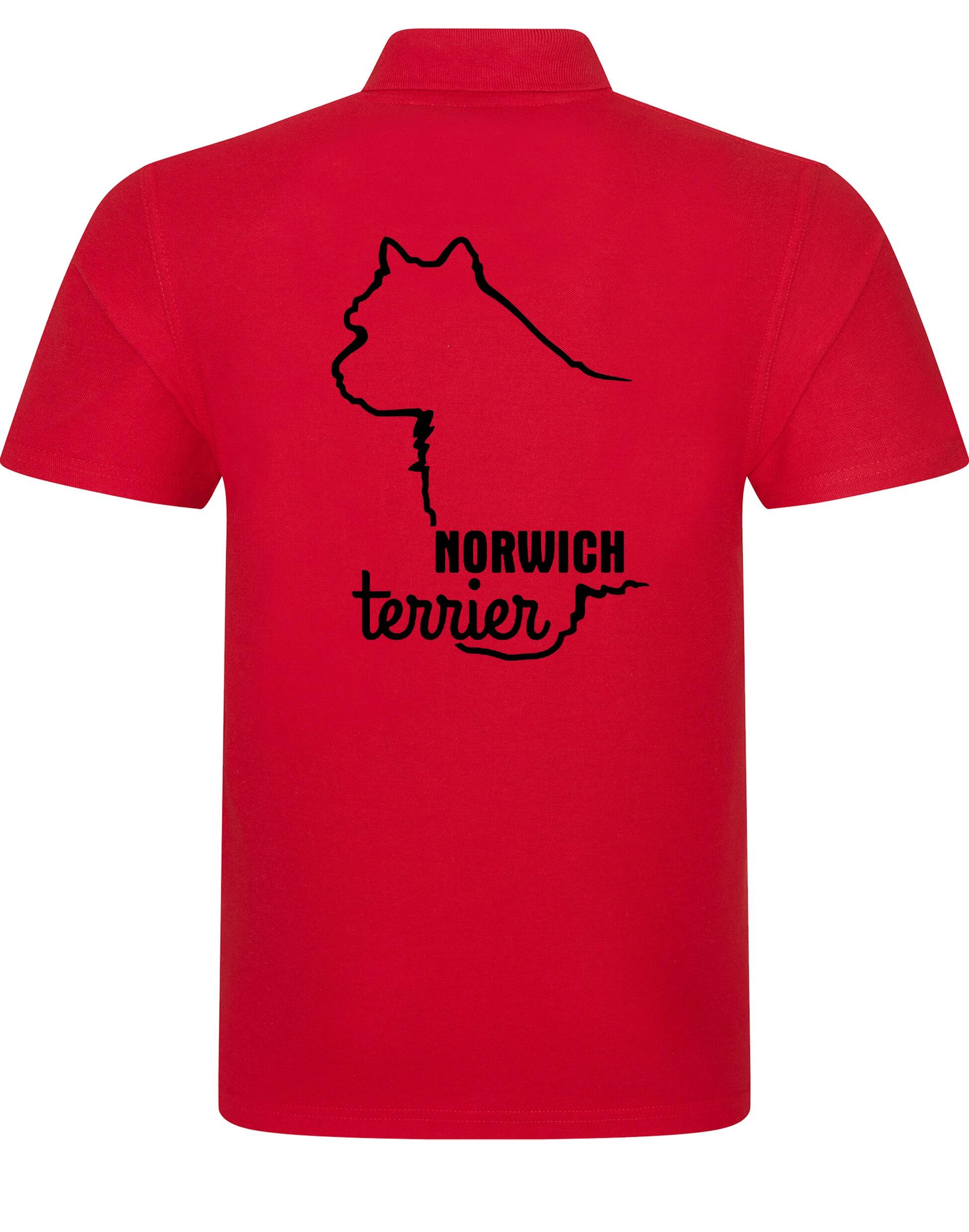 Norwich Terrier Unisex Cotton Polo featuring exclusive breed artwork, soft cotton fabric, and a relaxed fit. Designed for style, comfort, and Norwich Terrier lovers—ideal for dog shows, casual outings, and everyday wear.