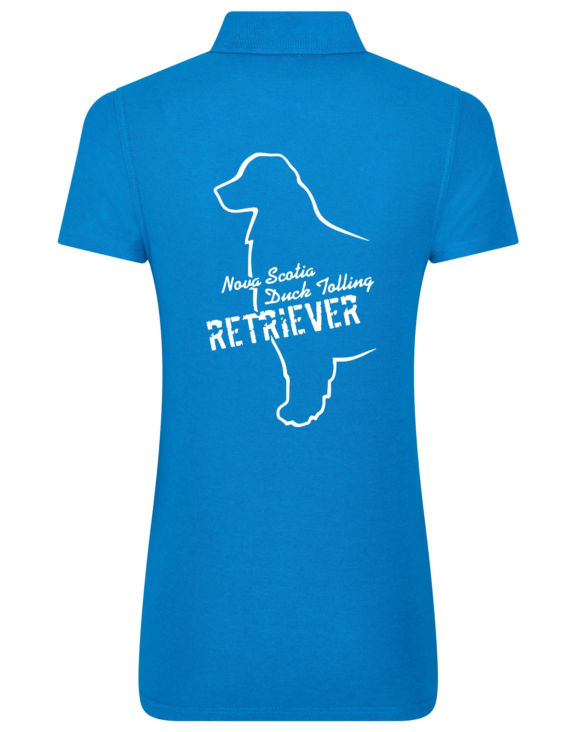 Nova Scotia Duck Tolling Retriever Women’s Cotton Polo – breathable fabric, feminine fit, and exclusive breed artwork featuring the Toller. Ideal for casual wear, dog shows, and outdoor adventures.