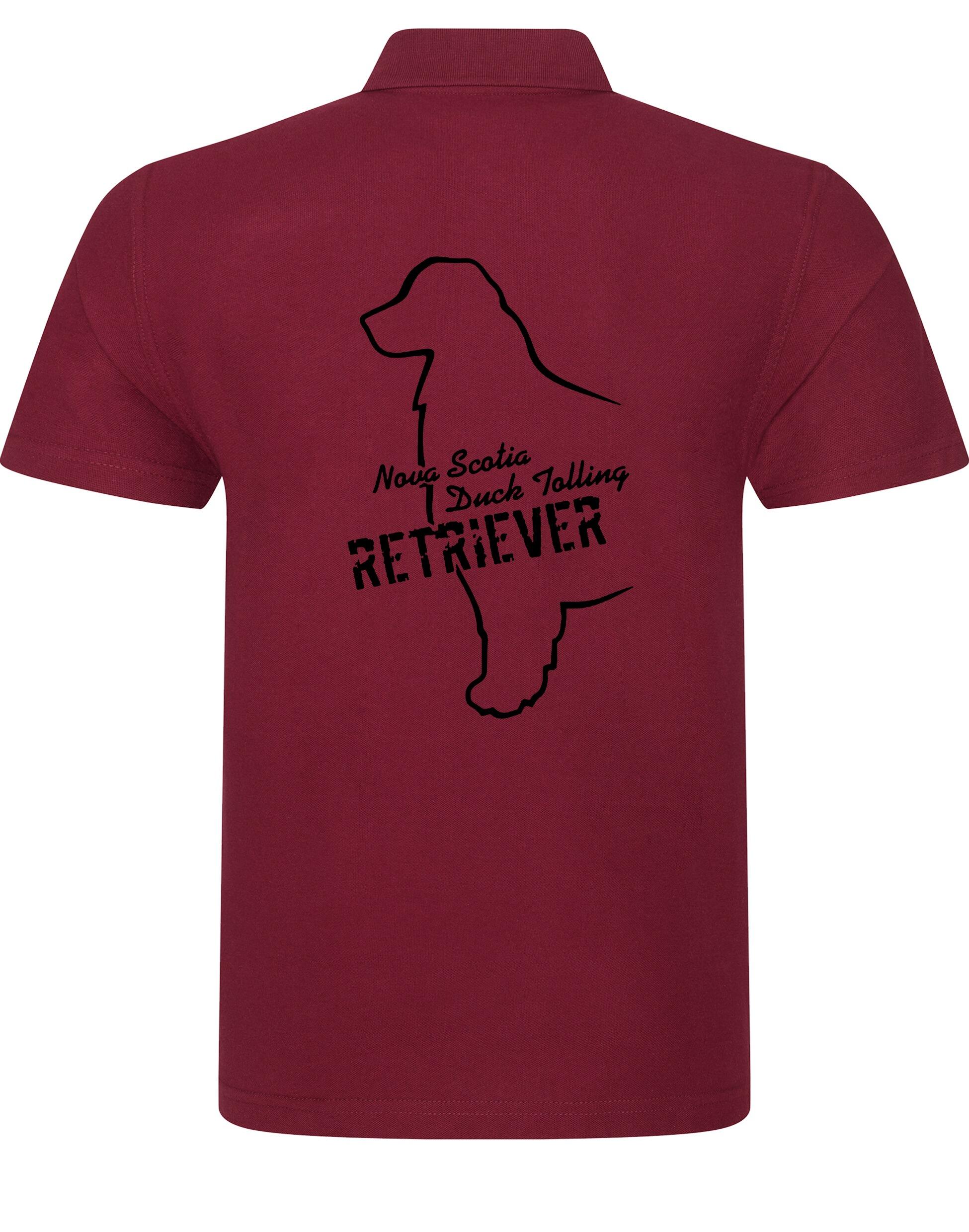 Nova Scotia Duck Tolling Retriever Unisex Cotton Polo – breathable fabric, relaxed fit, and exclusive breed artwork featuring the Toller. Ideal for casual wear, dog shows, and outdoor adventures.