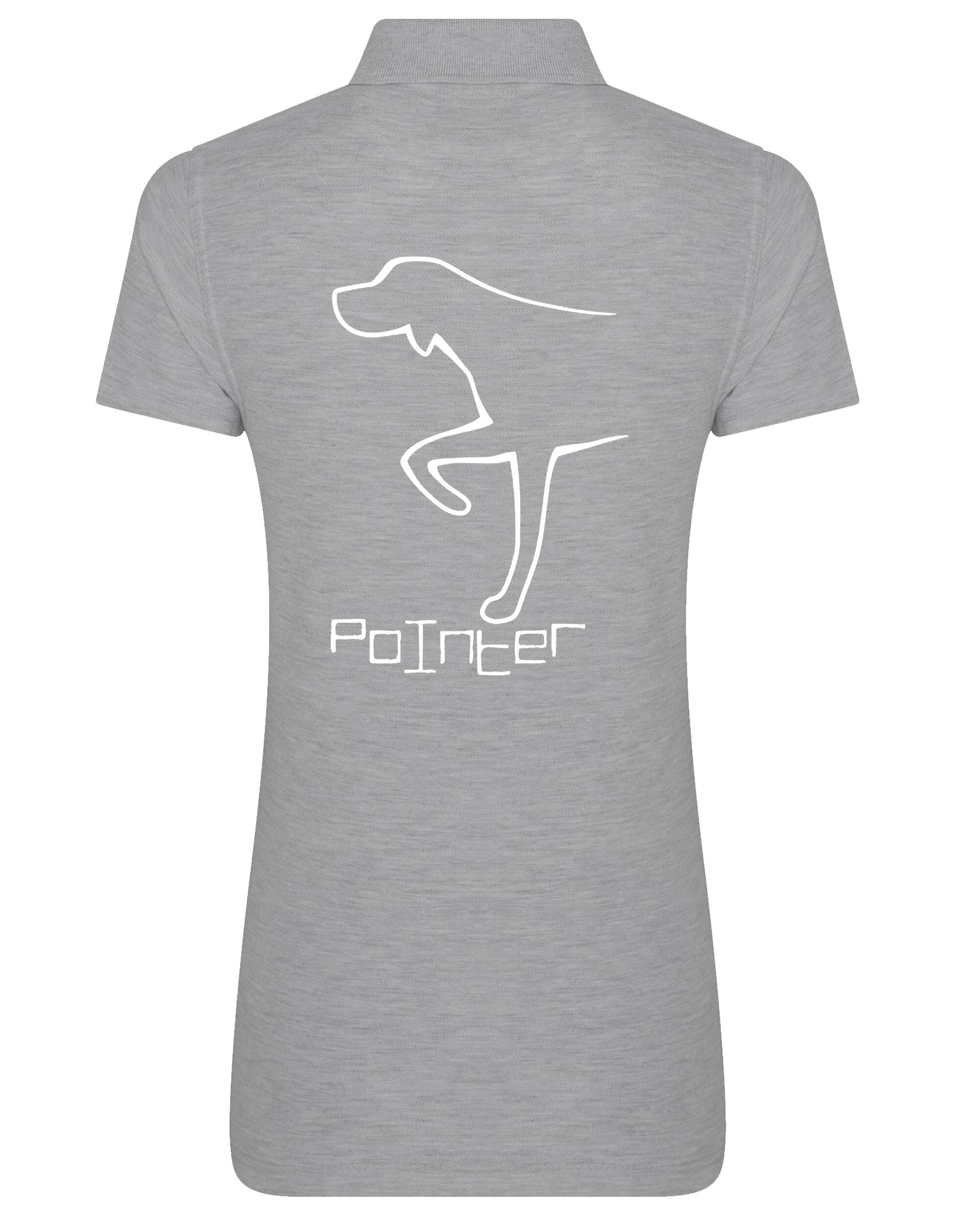 Pointer Women’s Cotton Polo featuring an exclusive Pointer design, crafted from breathable cotton for stylish comfort and elegance.