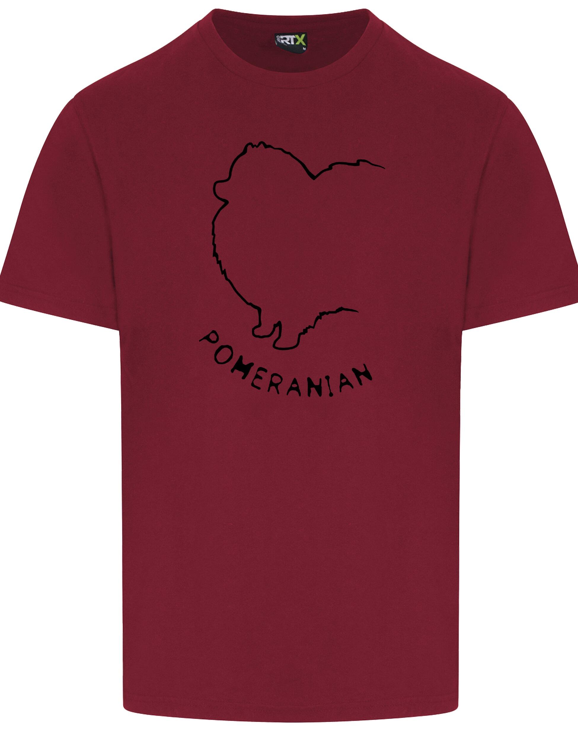 Pomeranian Unisex Roundneck T-Shirt featuring exclusive breed artwork, a relaxed unisex fit, and breathable cotton fabric for all-day comfort.