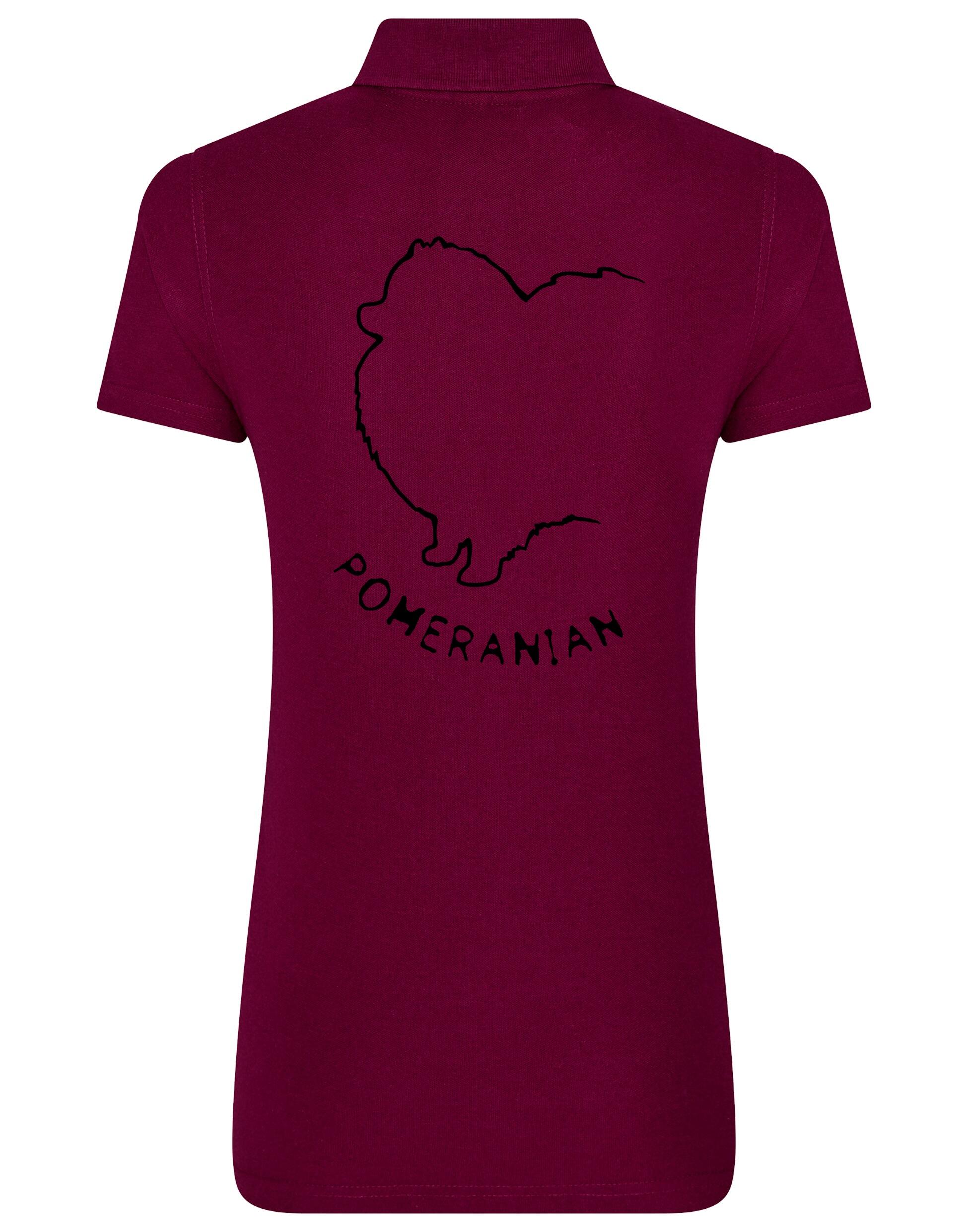 Pomeranian Women’s Cotton Polo featuring exclusive breed artwork, a tailored feminine fit, and breathable fabric for all-day comfort.