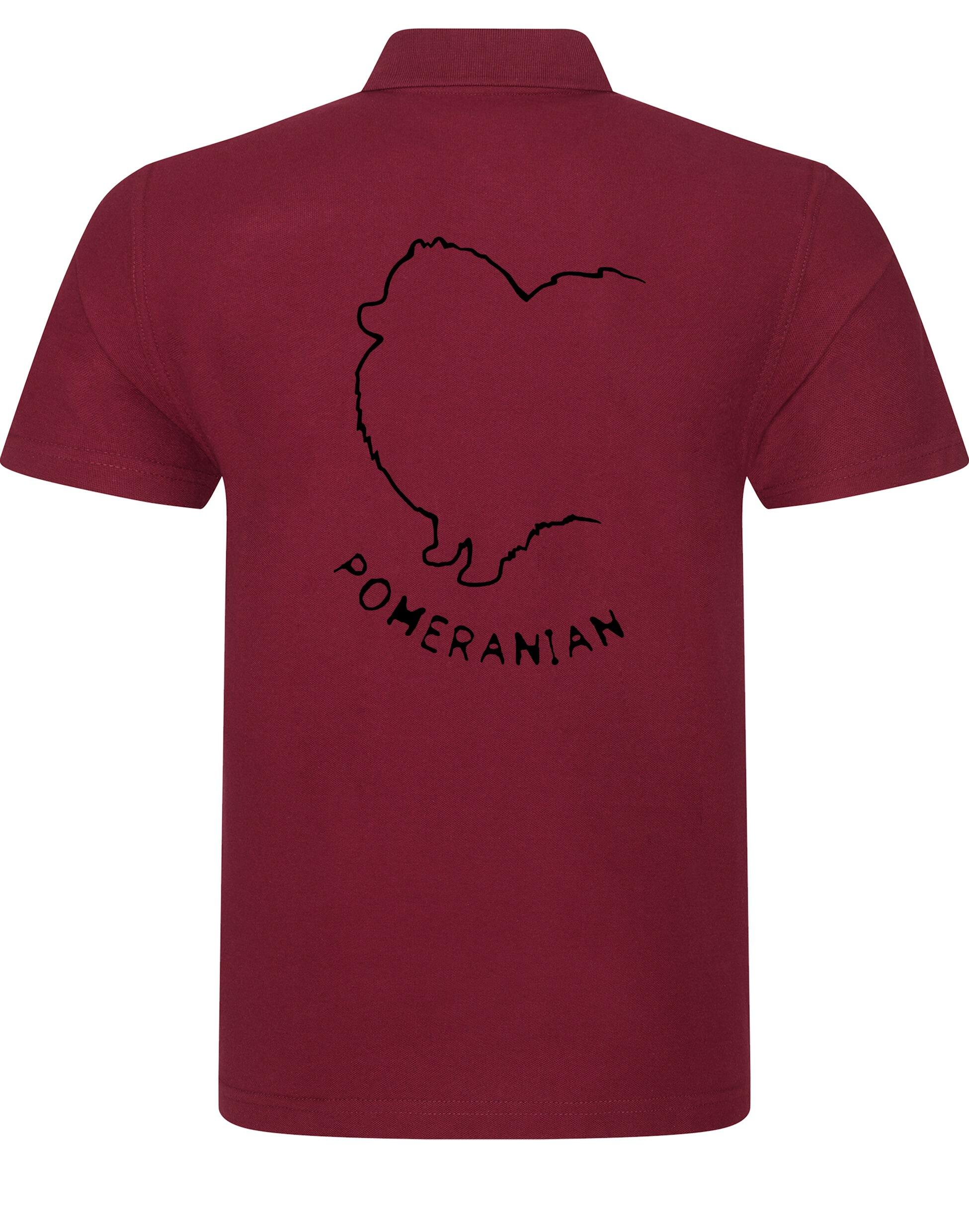 Pomeranian Unisex Cotton Polo featuring exclusive breed artwork, breathable fabric, and a relaxed fit for all-day comfort.