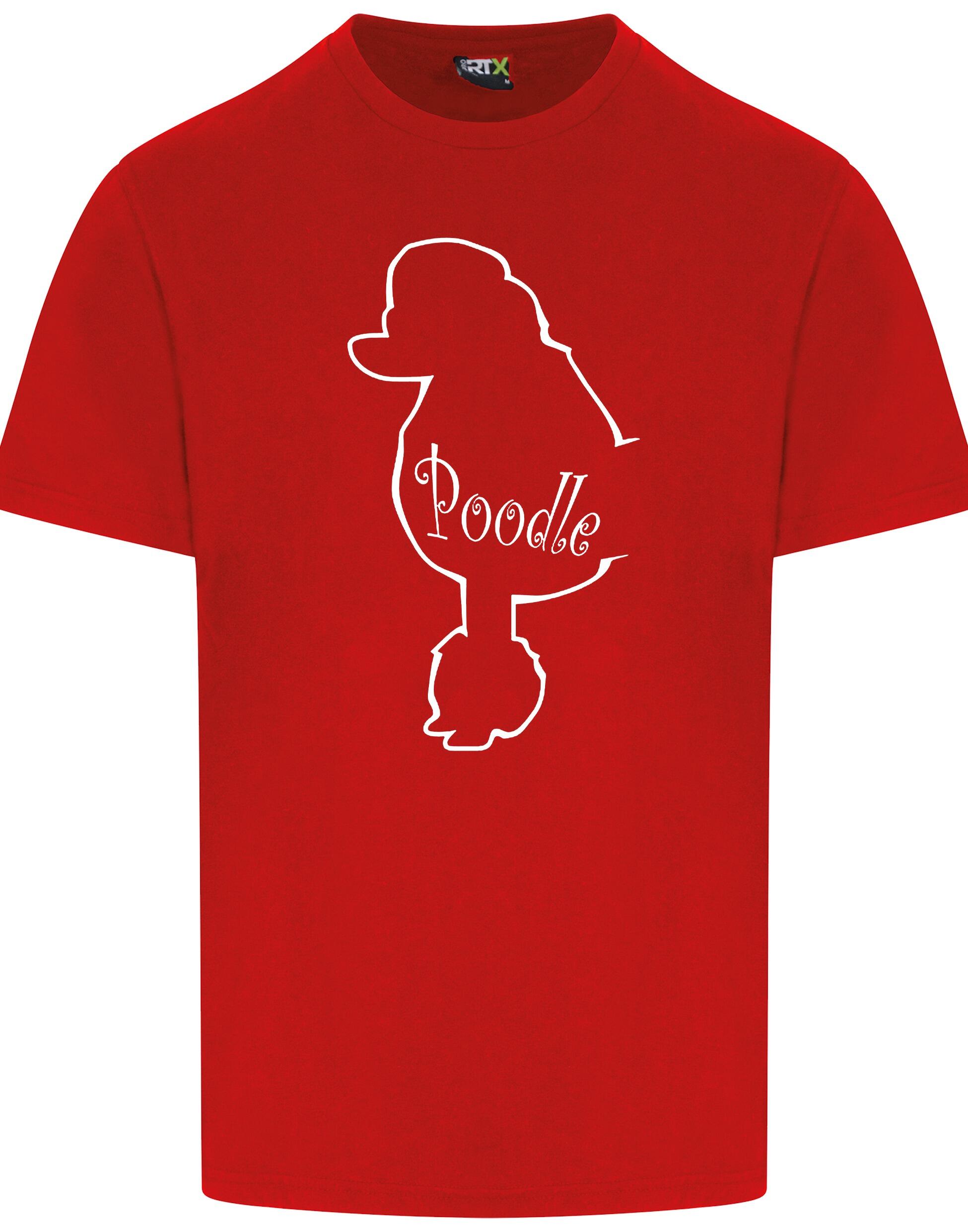 Unisex Poodle Roundneck T-shirt featuring exclusive breed-inspired artwork and premium breathable cotton for superior comfort and style.