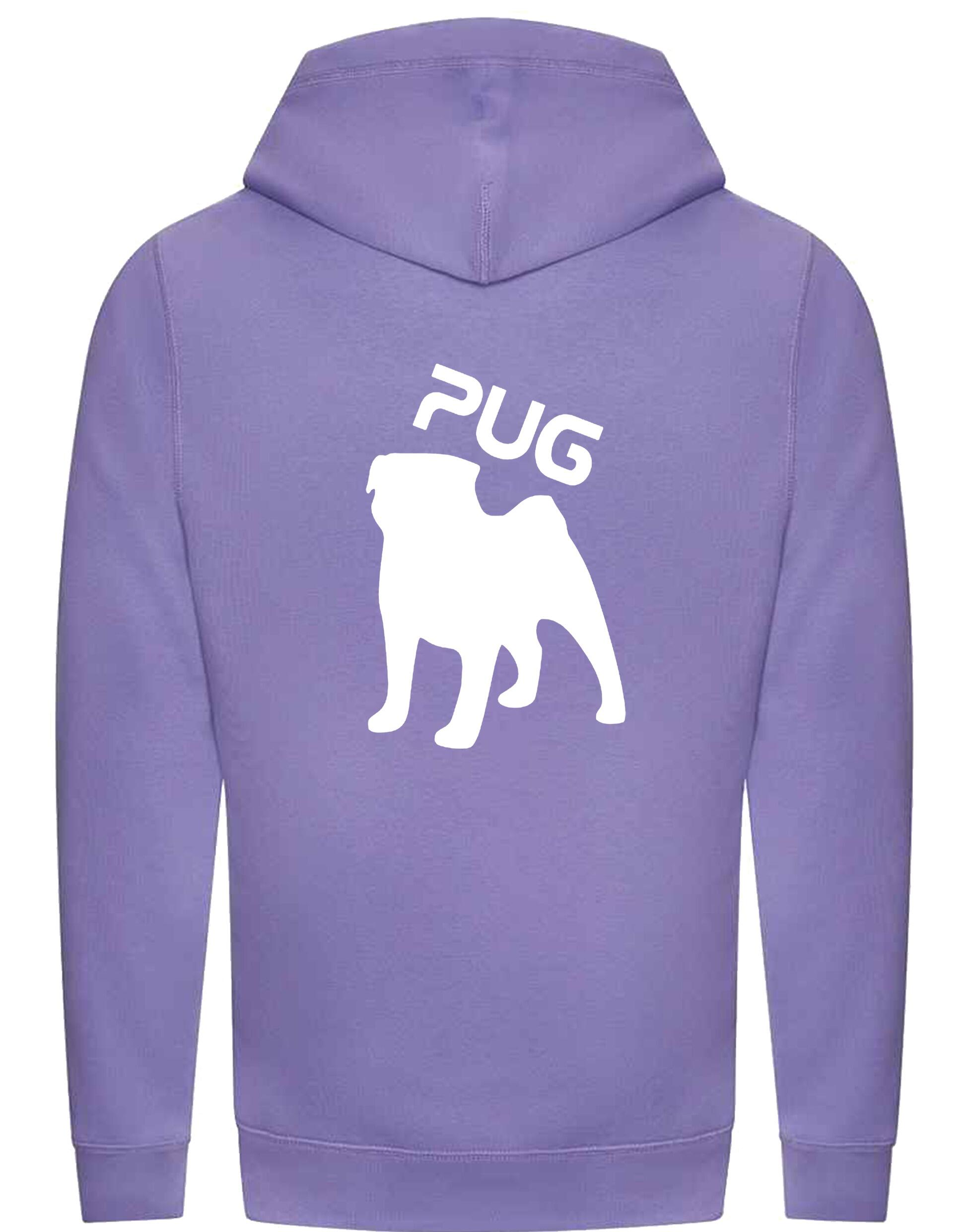 Unisex Pug (Silhouette) Crossneck Pullover Hoodie featuring exclusive silhouette artwork, crafted from premium heavy-blend fabric with a brushed fleece interior, a spacious kangaroo pocket, and a modern crossneck design for stylish comfort.