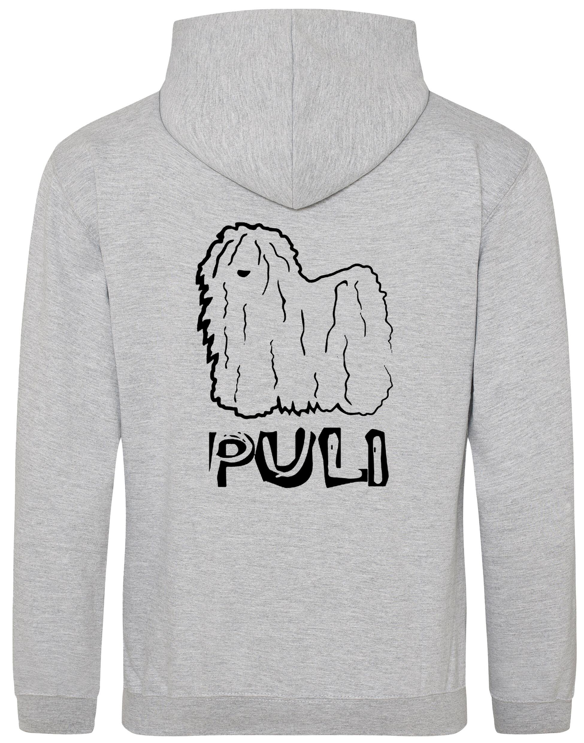 Unisex Puli (Hungarian) Design Pullover Hoodie featuring exclusive artwork with personalization options, crafted from premium heavy-blend fabric with a cozy brushed fleece interior, ribbed cuffs, and a double-fabric hood for stylish, lasting comfort.