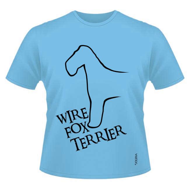 Wire Fox Terrier T-Shirts Roundneck Heavy Cotton