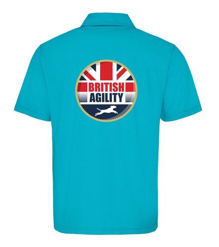 British Agility 2023 Cool Polo Turquoise Blue